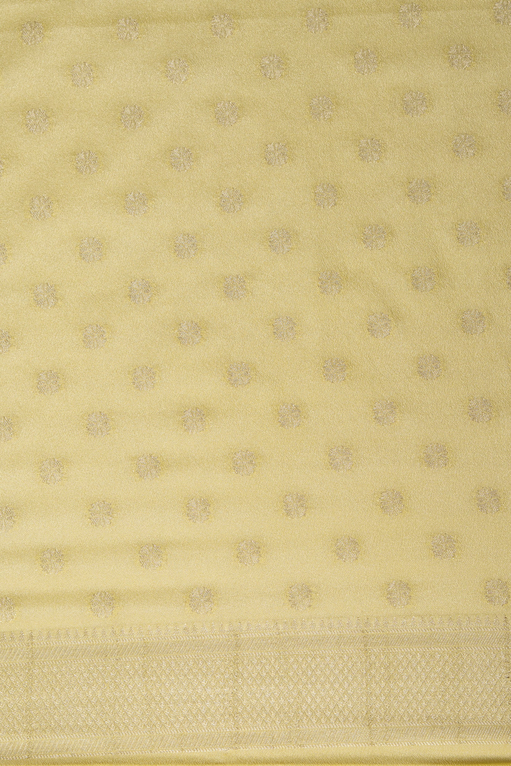 Pastel Yellow Georgette Saree