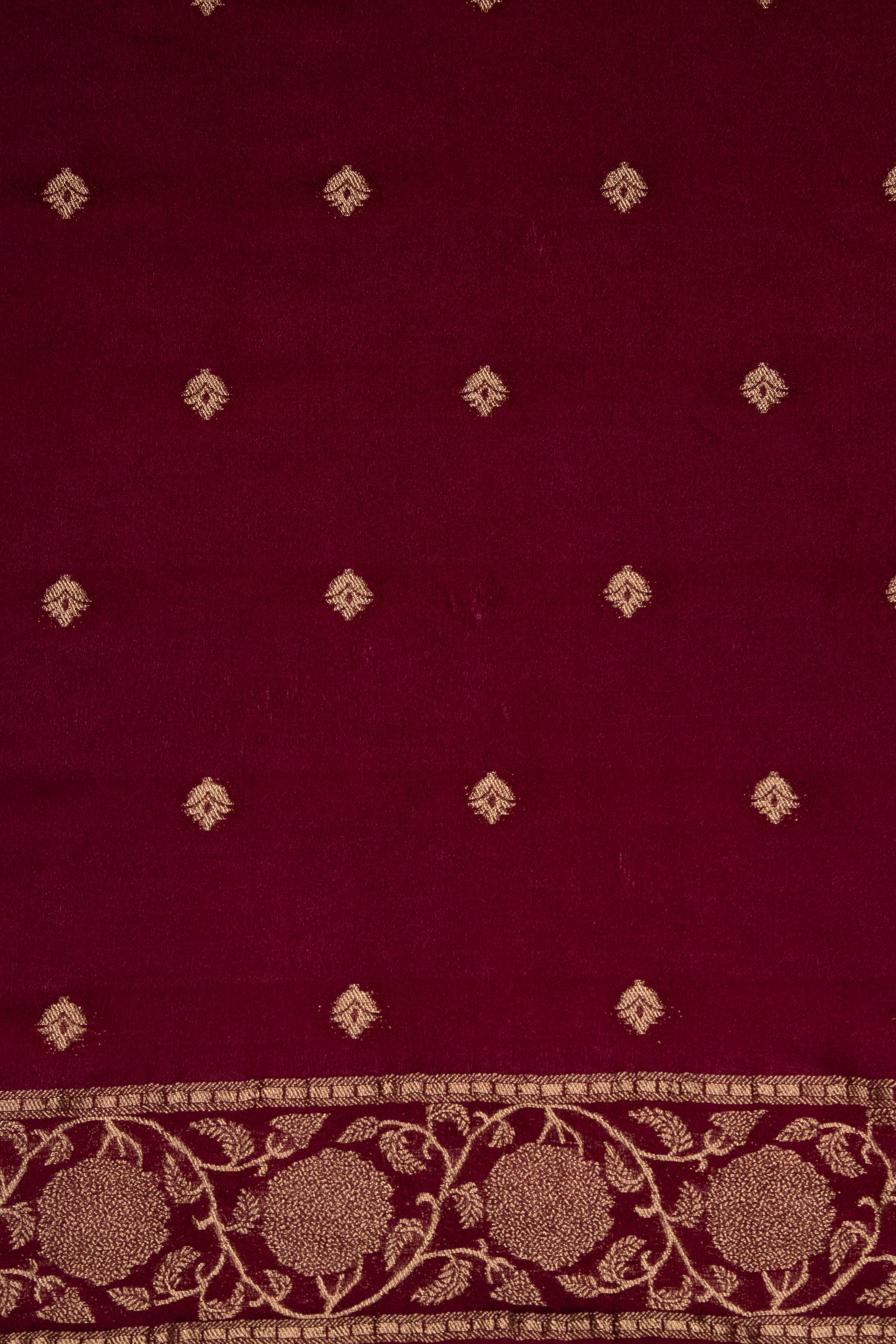 Maroon Georgette Saree