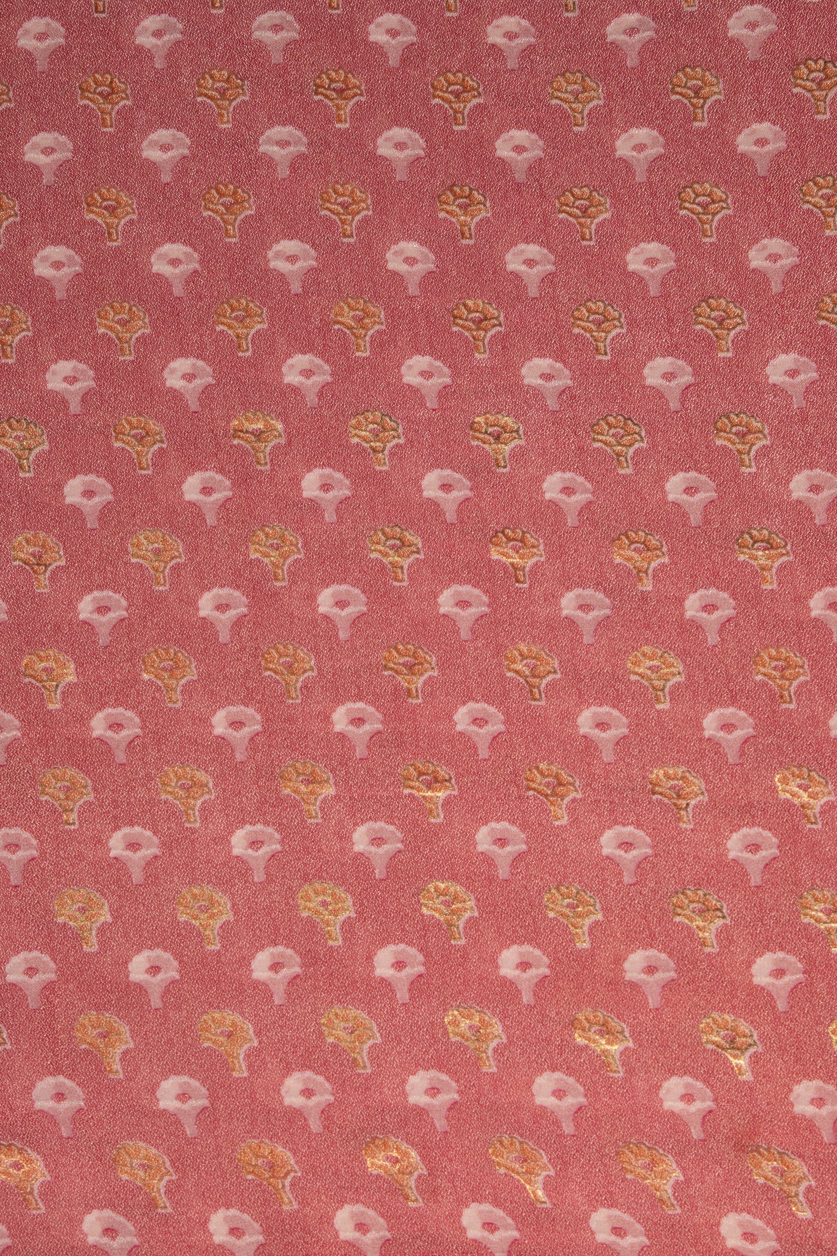 Cream Georgette Saree With Embossed Work