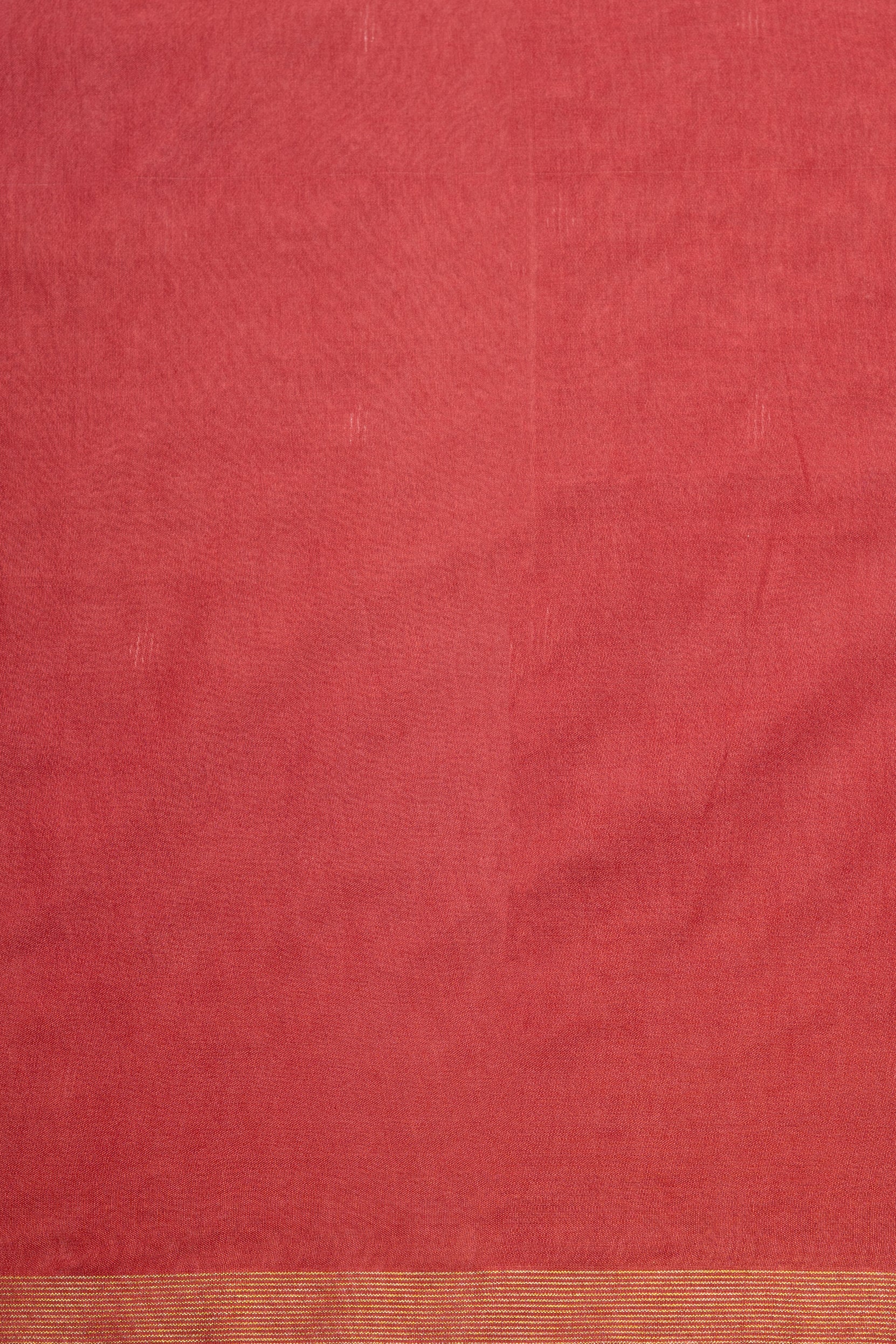 Red Cotton Saree