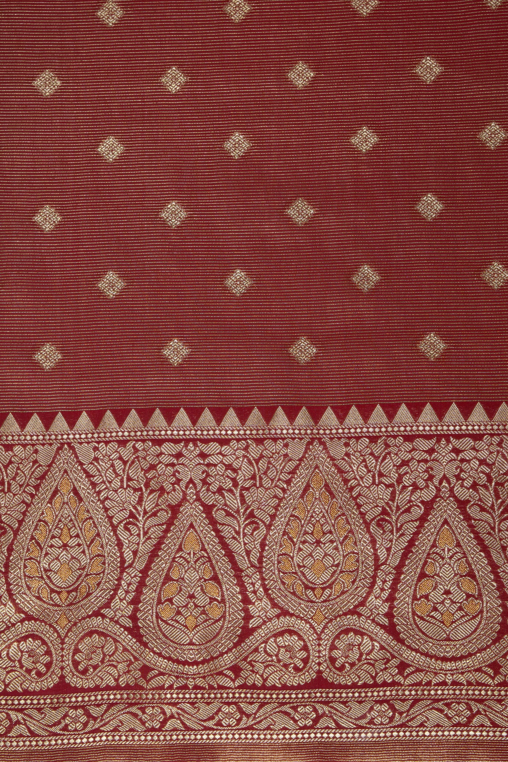 Orange Tissue Silk Saree