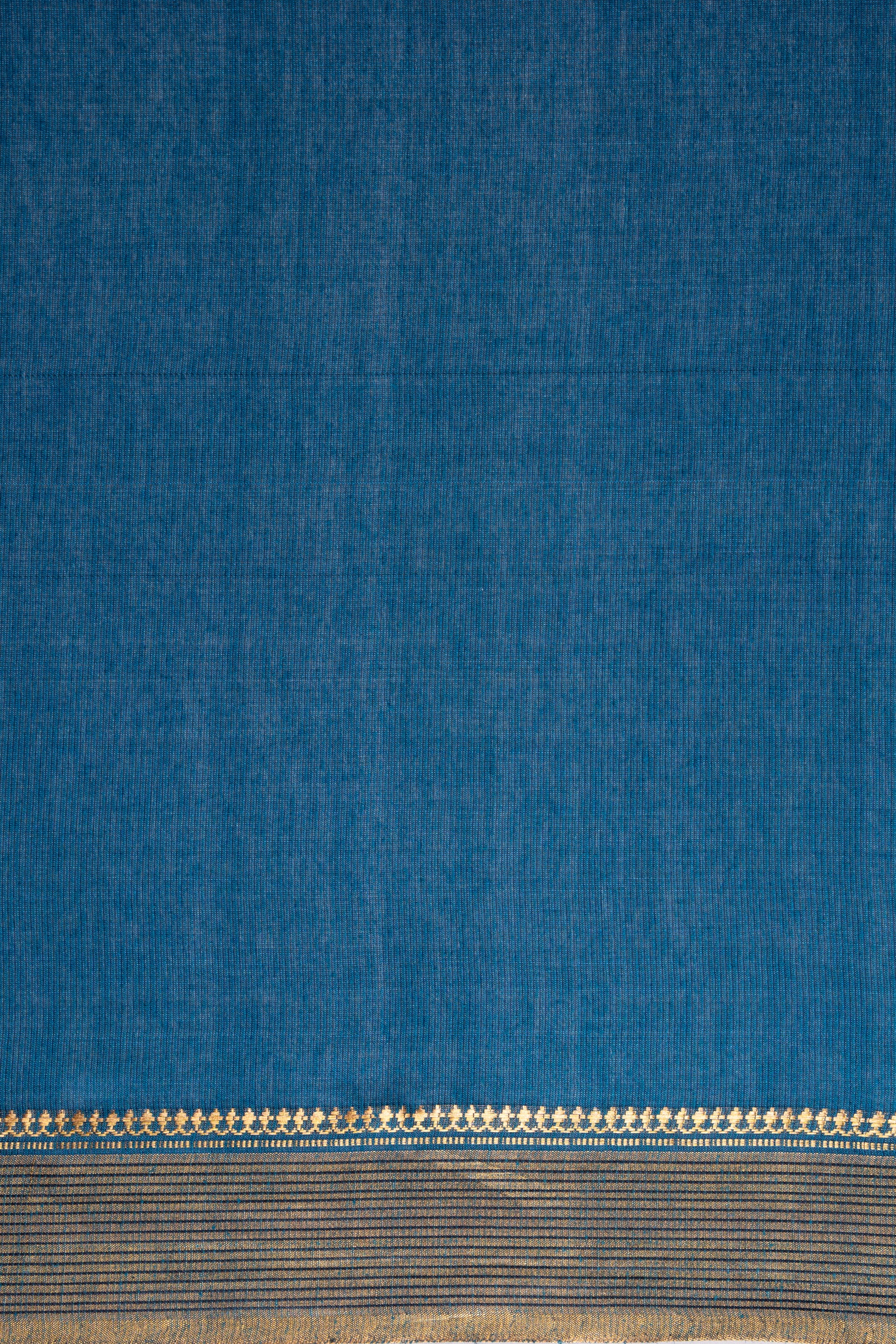Blue Tussar Silk Saree