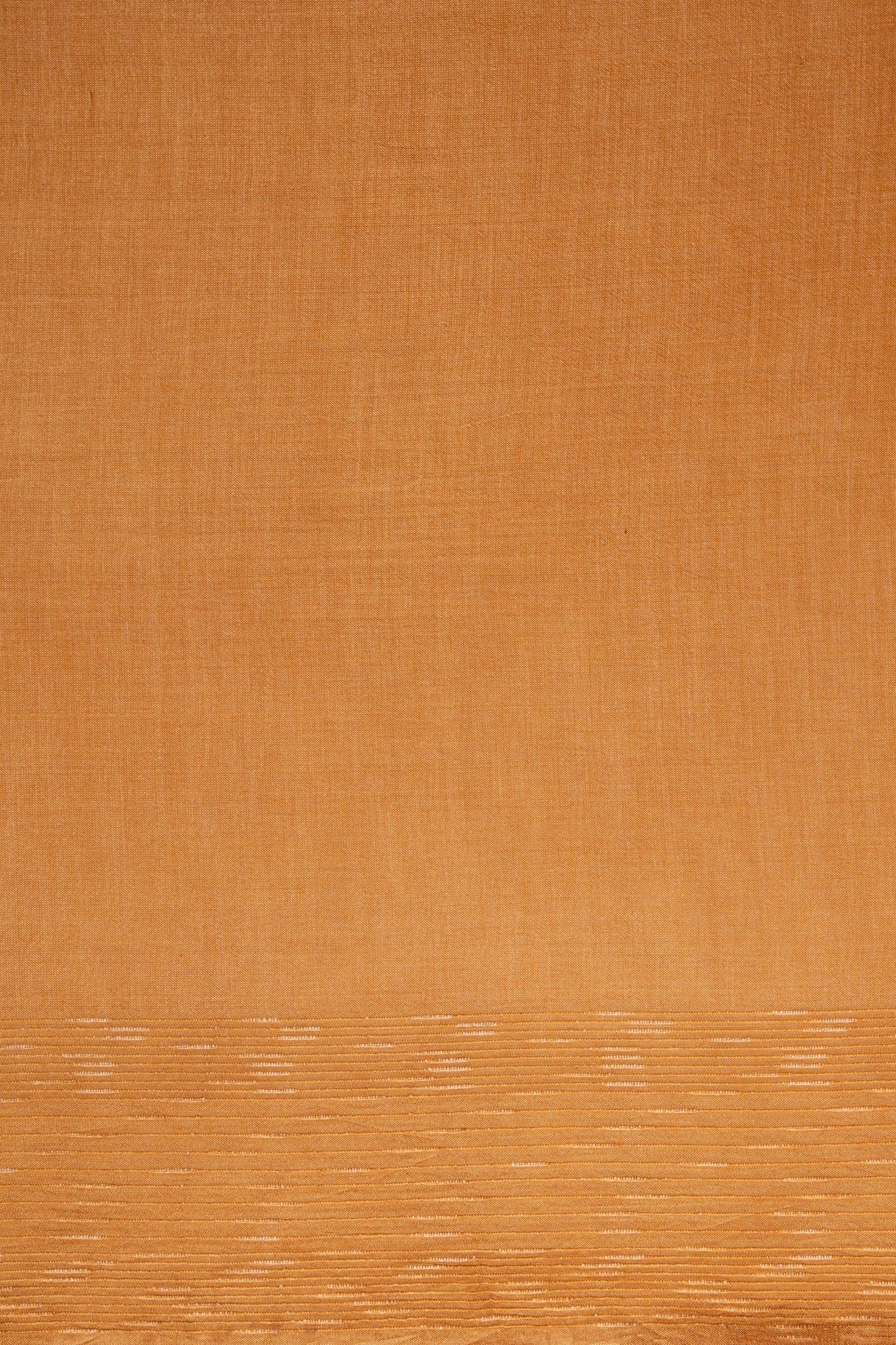 Mustard Yellow Tussar Silk Saree