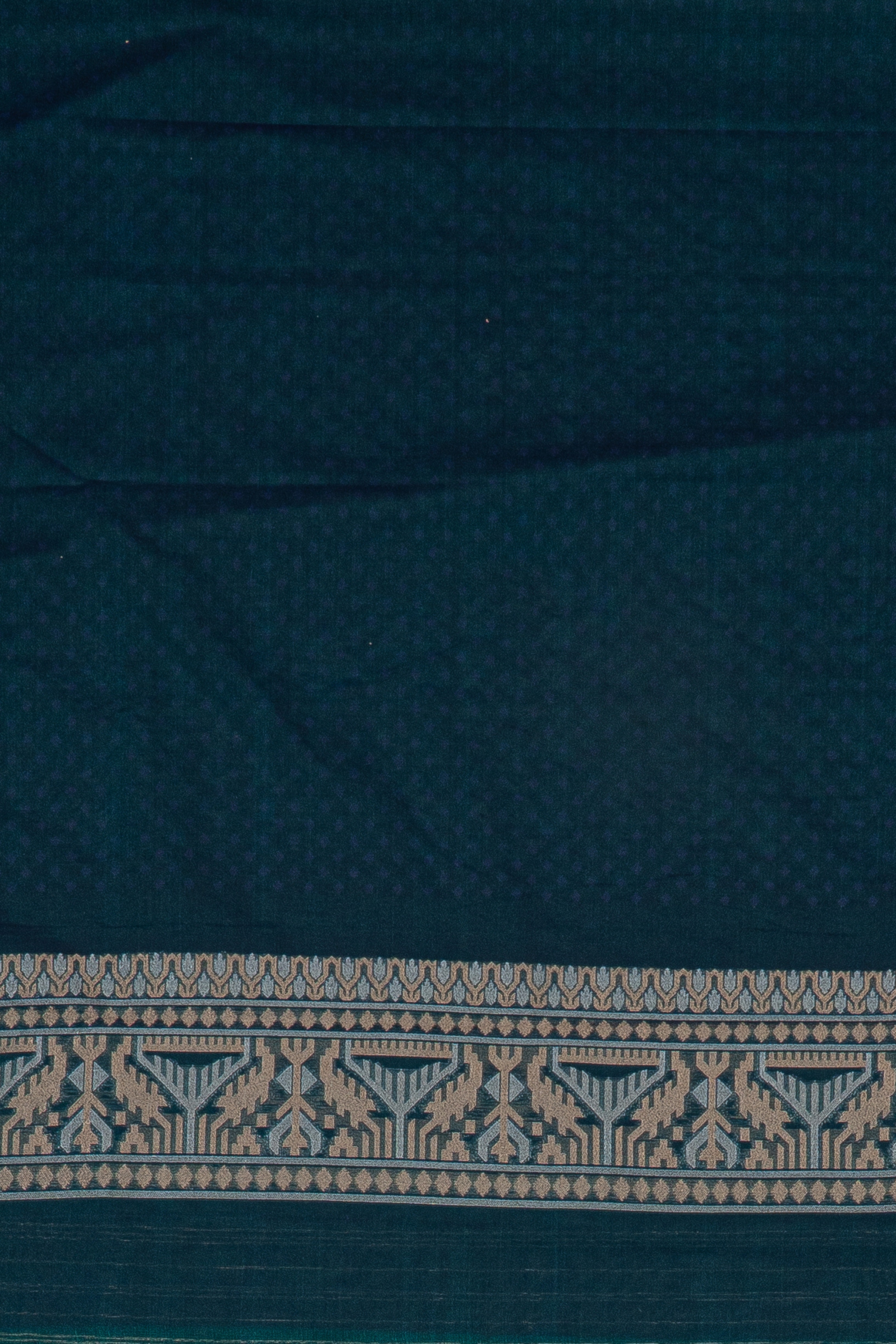 Peacock Blue Katan Silk Banarasi Saree
