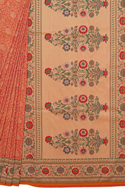 Orange Katan Silk Banarasi Brocade Saree