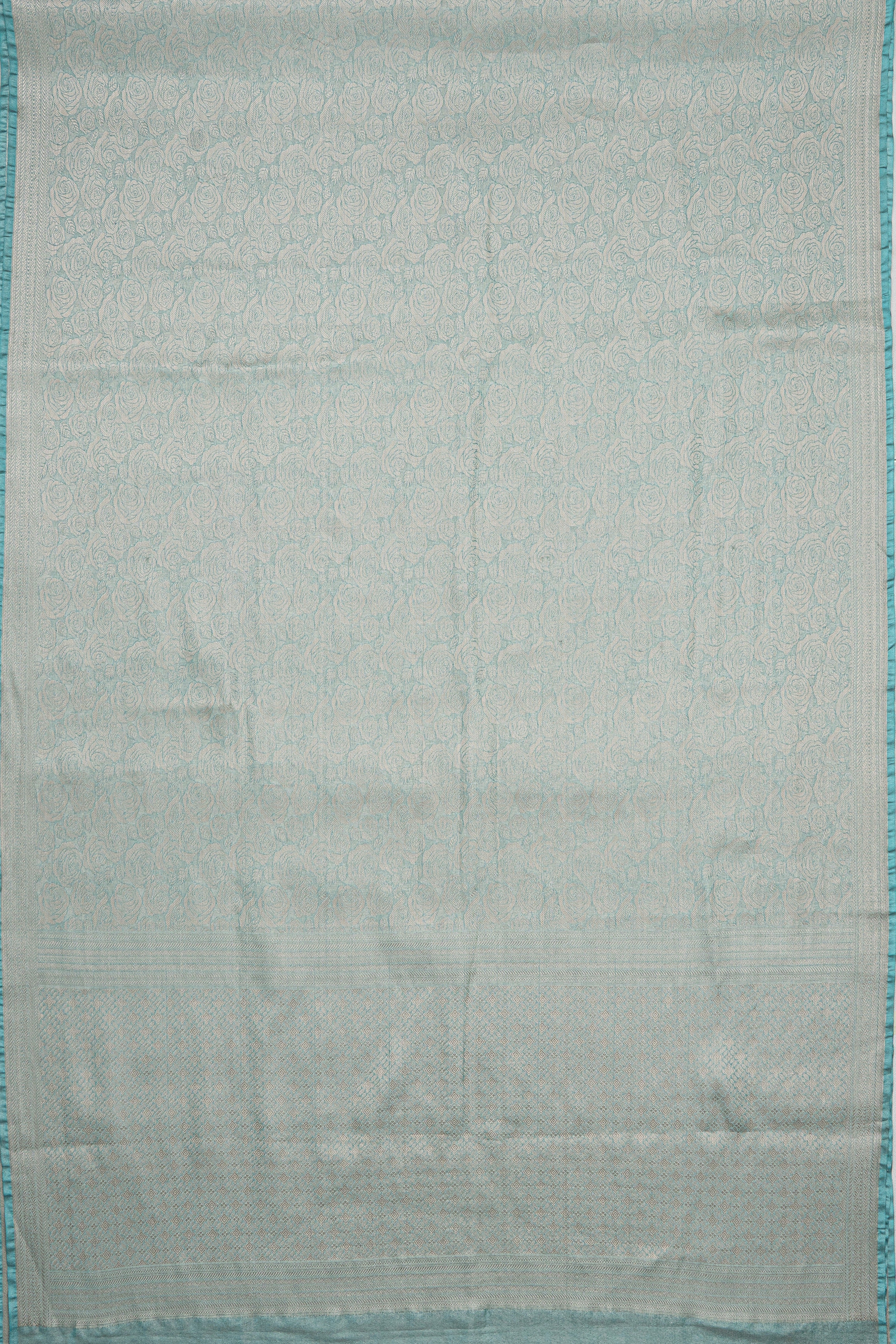 Pastel Blue Tissue Silk Brocade Saree