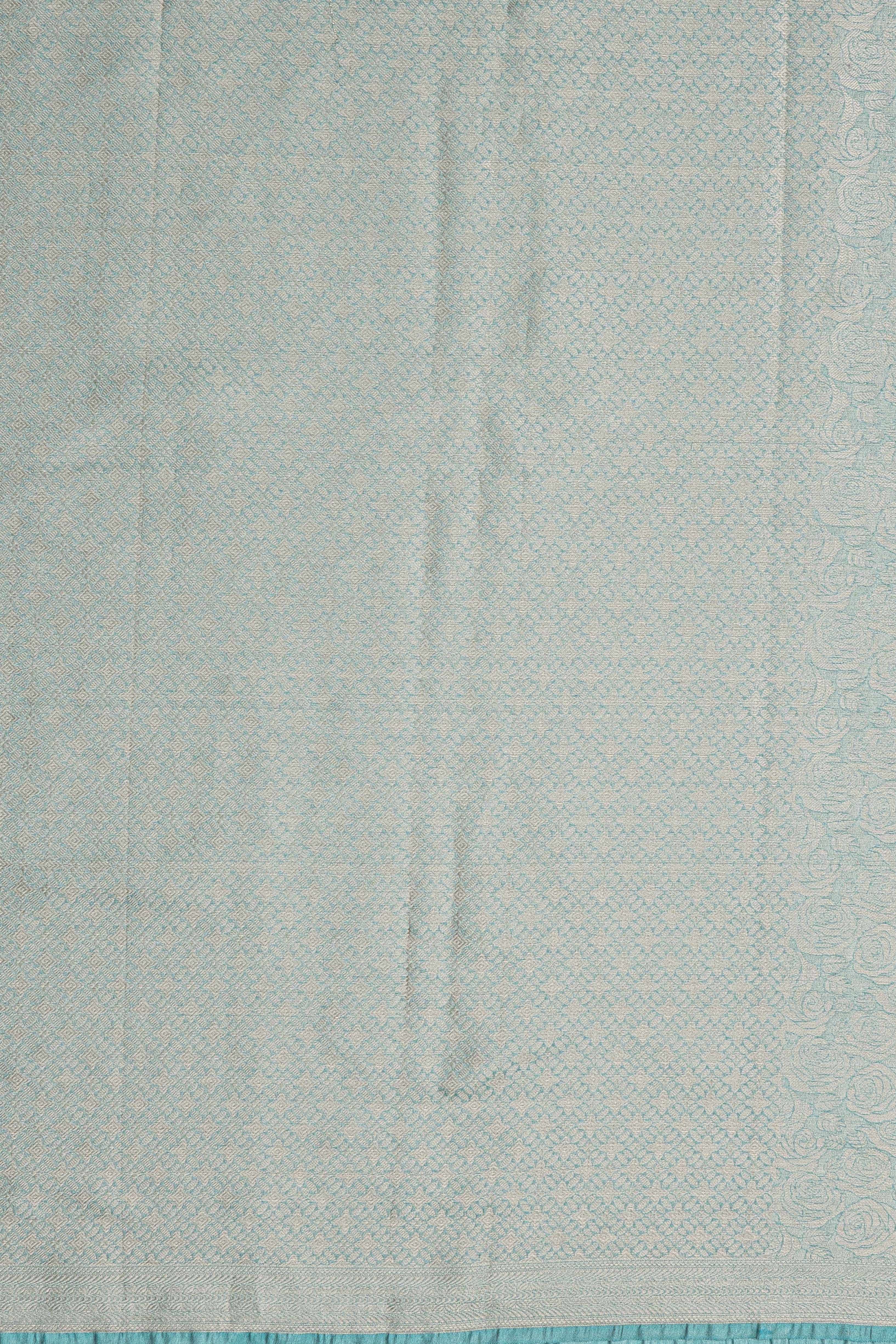 Pastel Blue Tissue Silk Brocade Saree