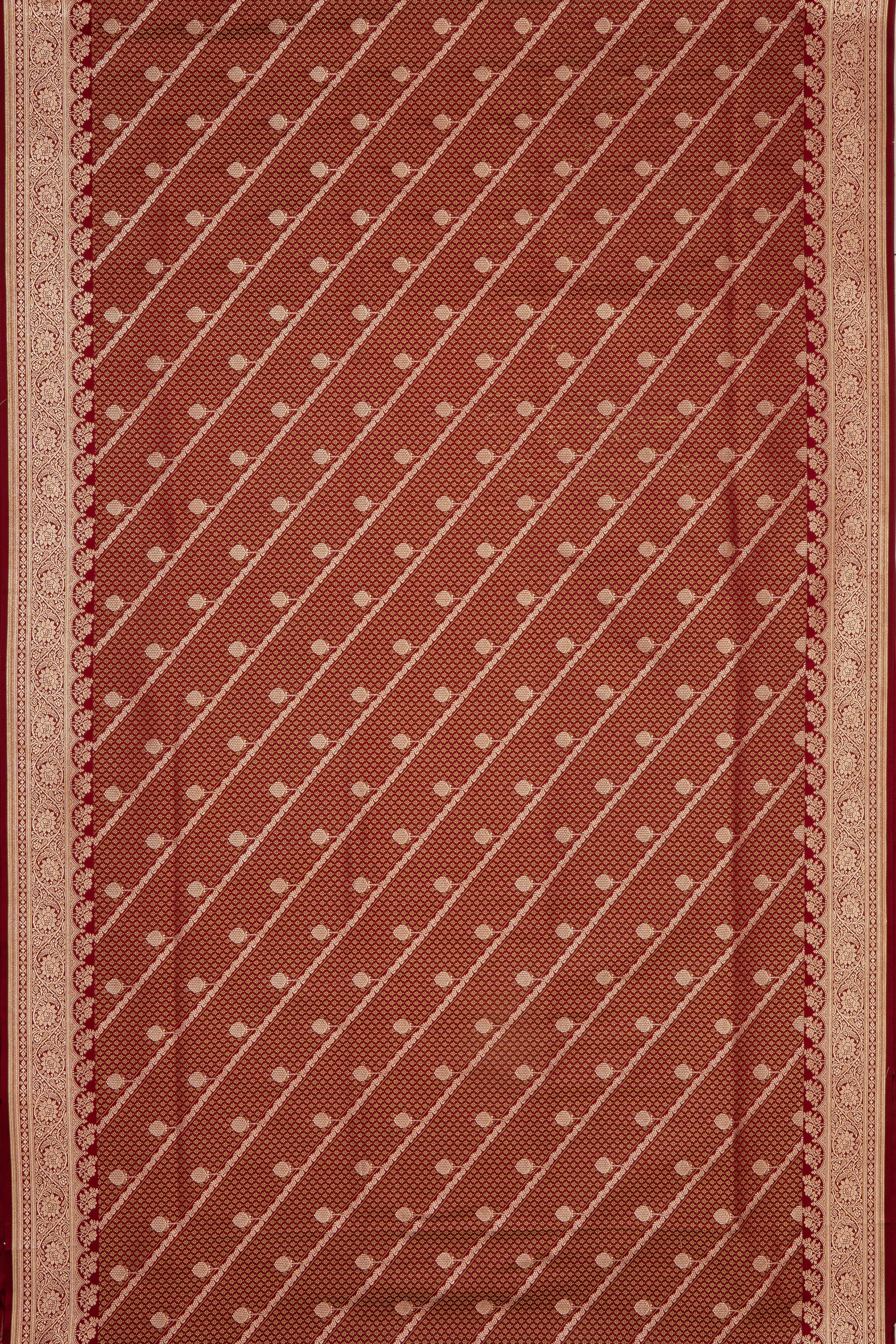 Red Katan Silk Banarasi Brocade Saree