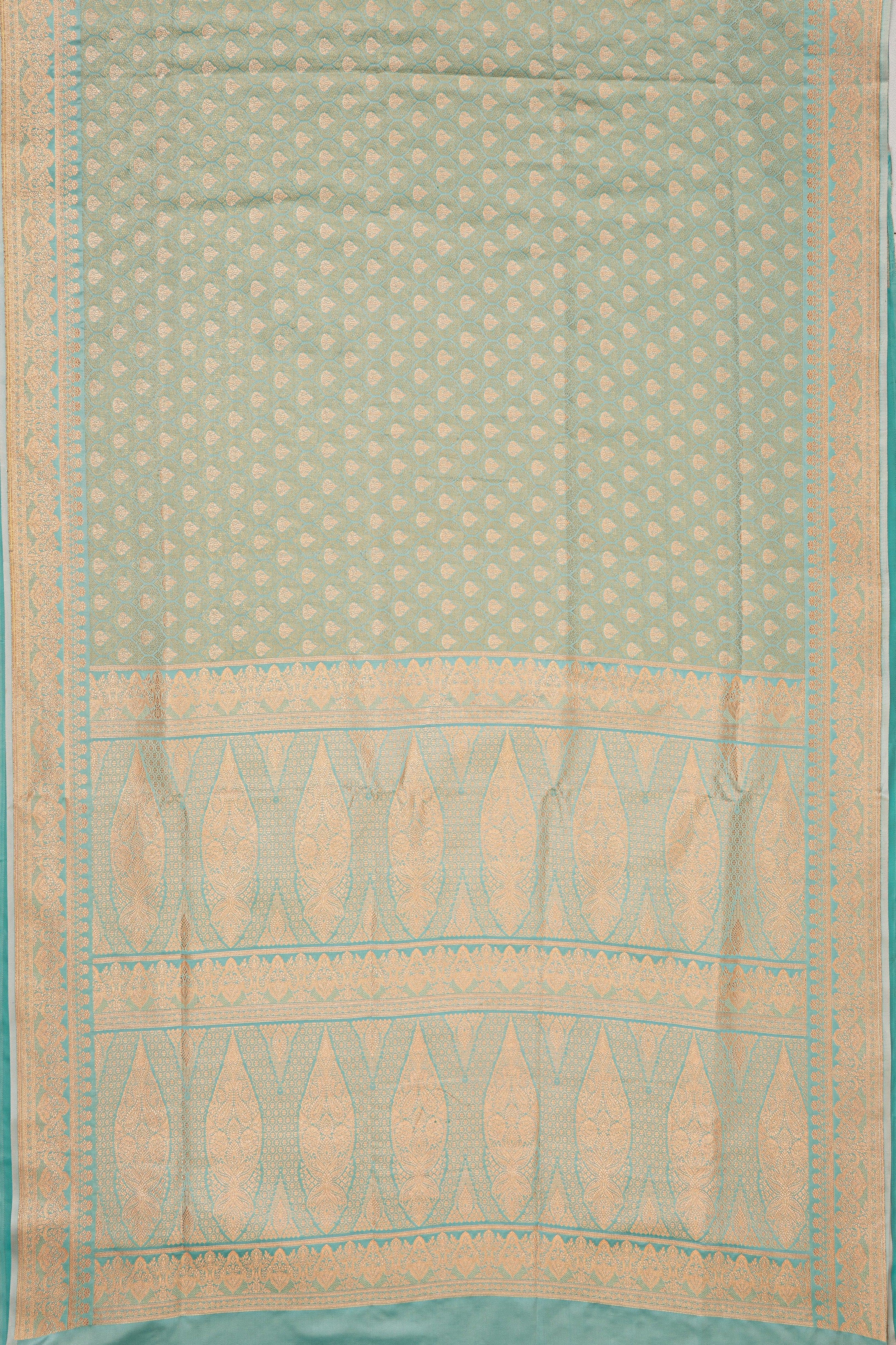 Pastel Green Katan Silk Banarasi Brocade Saree