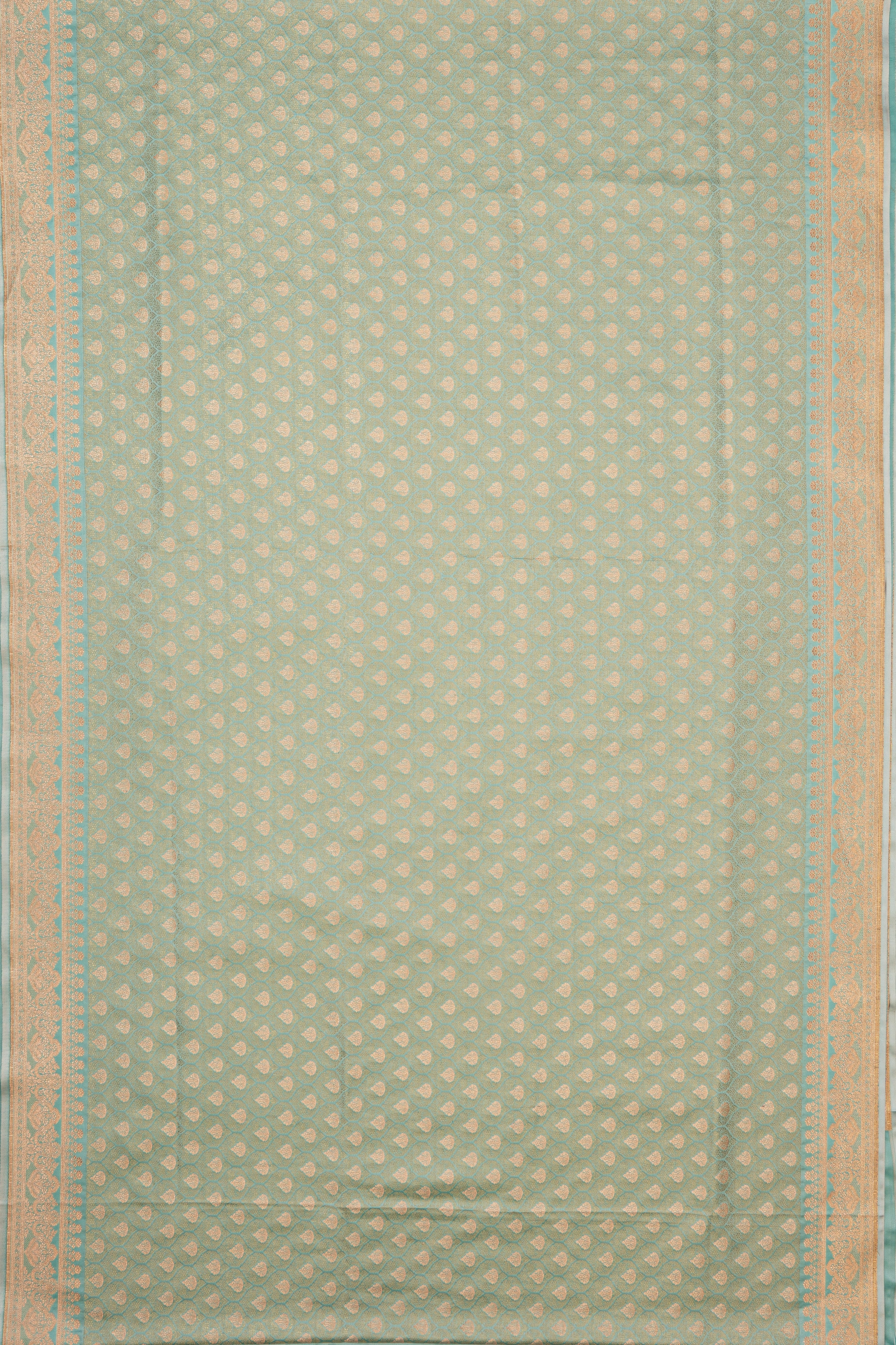 Pastel Green Katan Silk Banarasi Brocade Saree