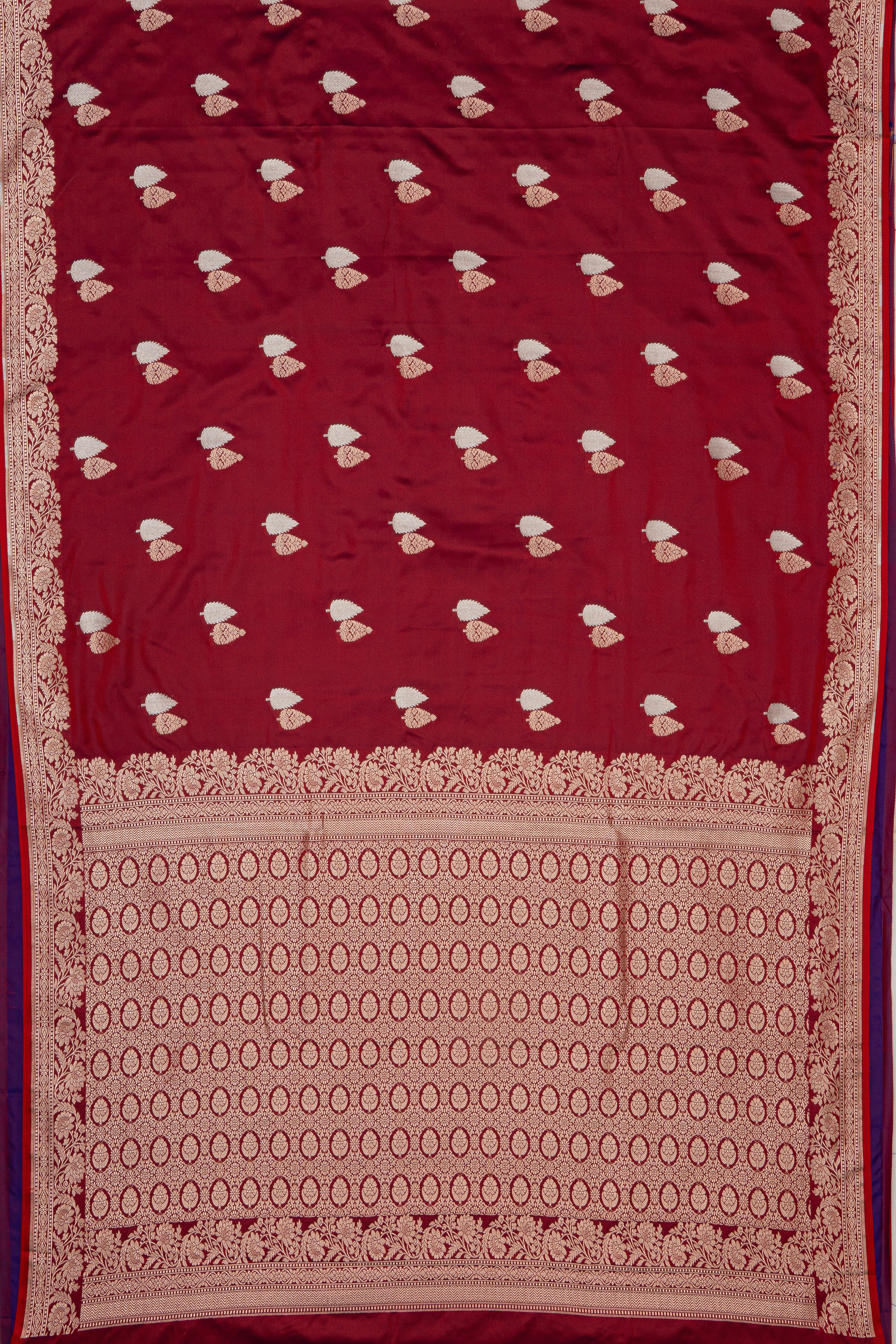 Red Soft Silk Banarasi Saree