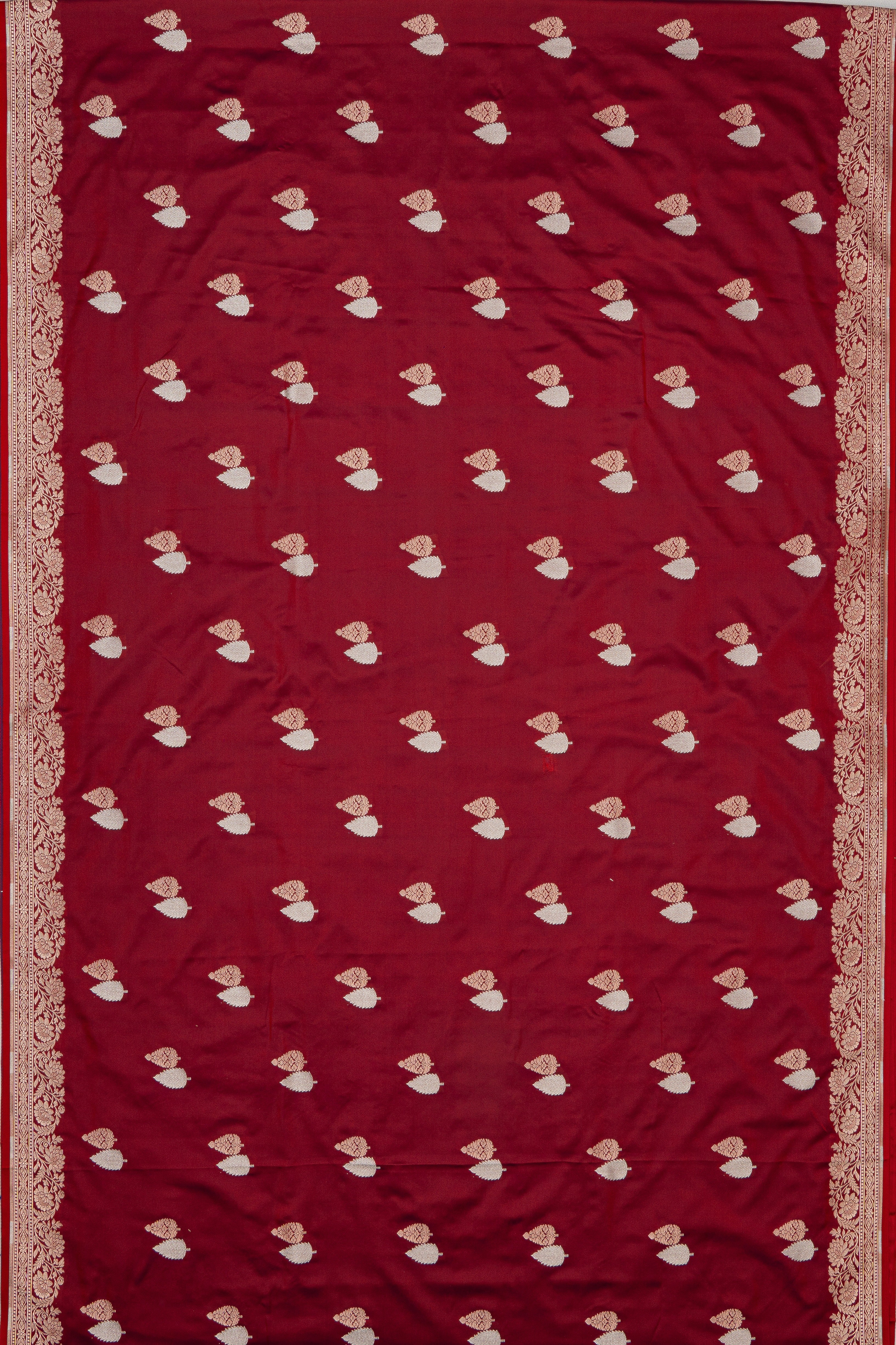 Red Soft Silk Banarasi Saree