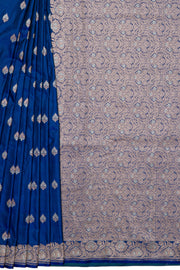 Royal Blue Soft Silk Banarasi Saree