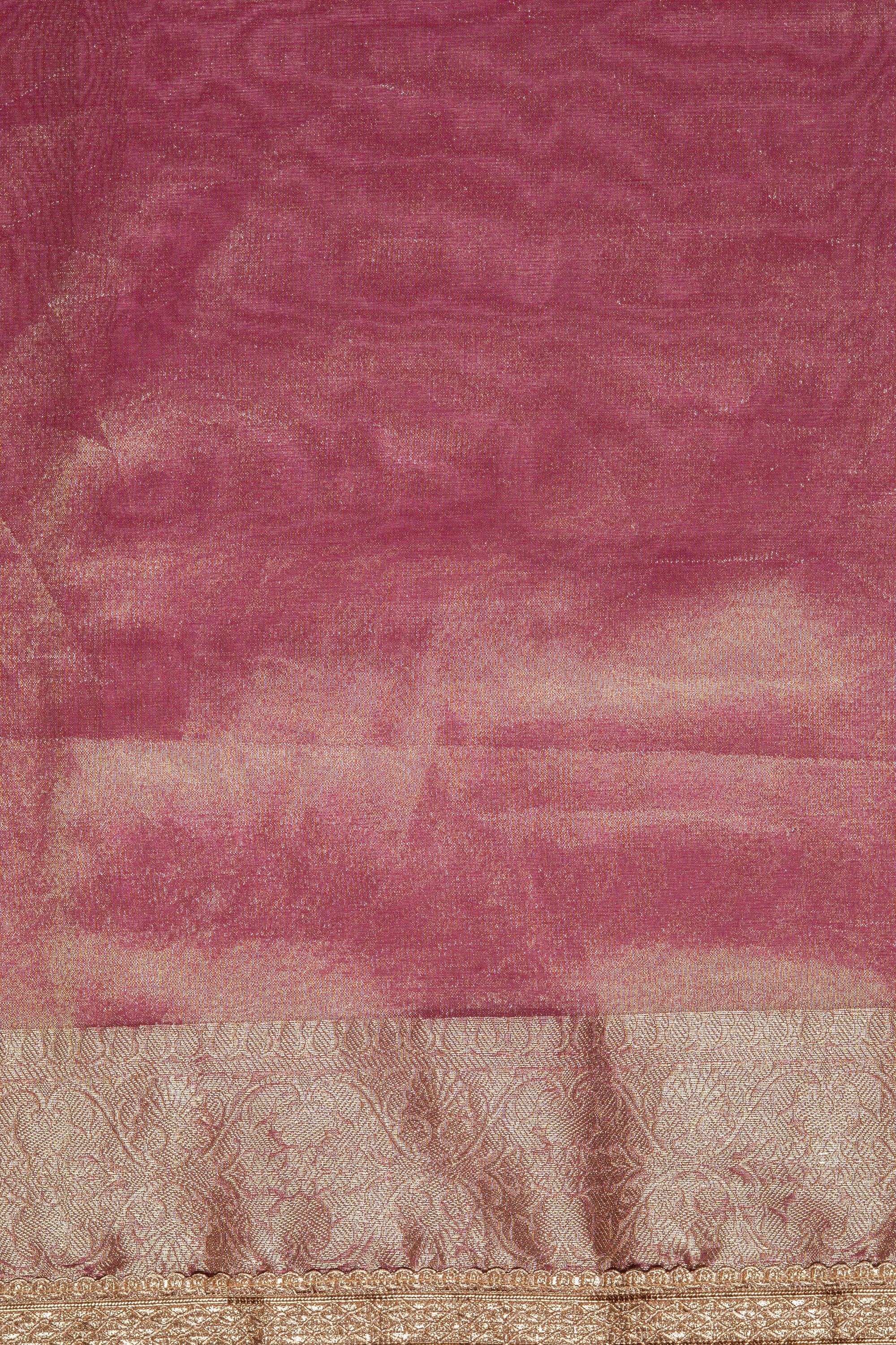 Rose Gold Tissue Silk Saree