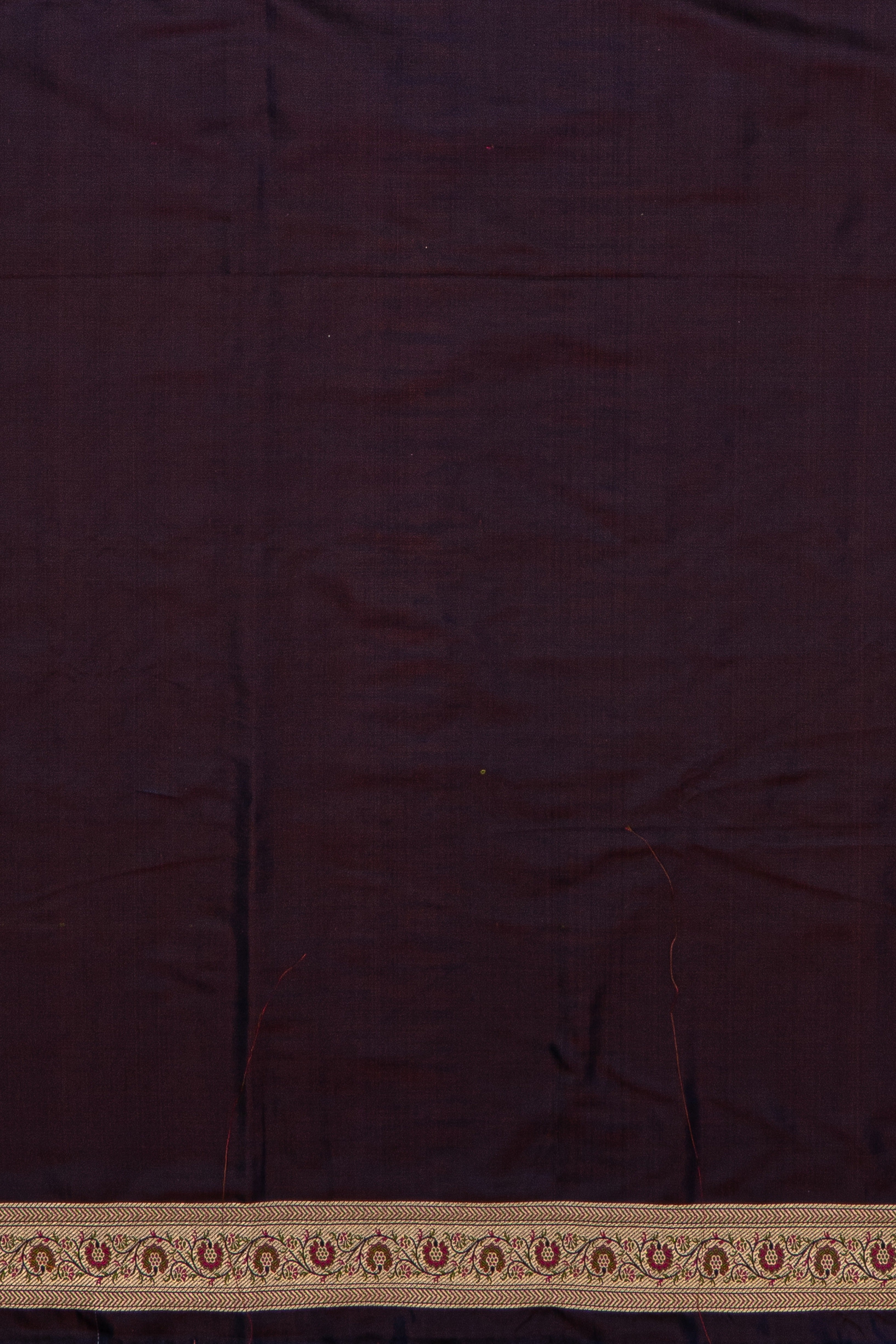 Purple Katan Silk Banarasi Saree with Jamawar motifs