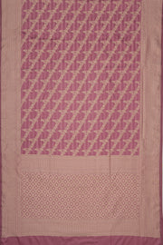 Purple Soft Silk Saree with Tanchoi Threadwork