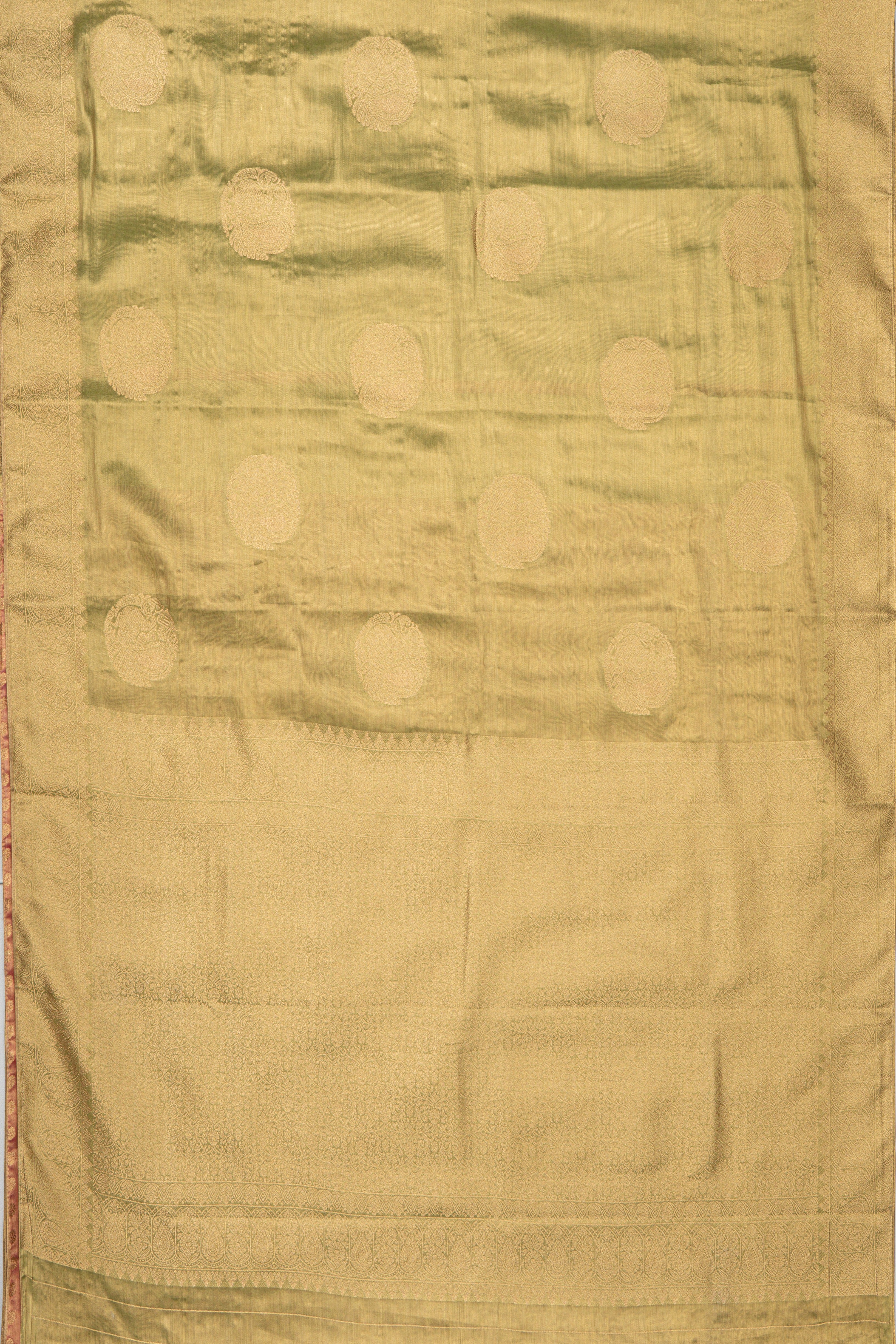 Pastel Green Tissue Silk Kanjivaram Saree