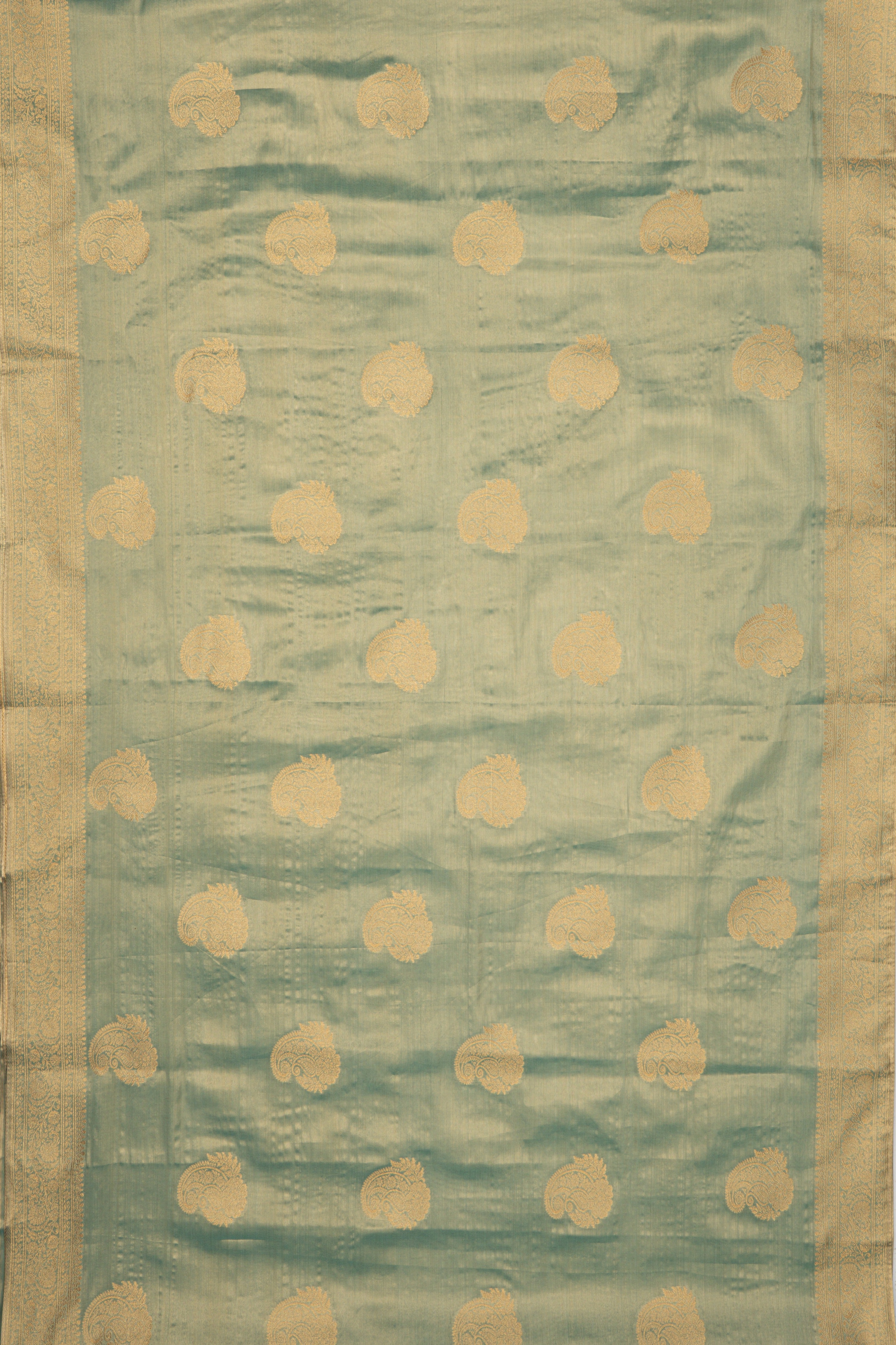 Pastel Blue Tissue Silk Kanjivaram Saree