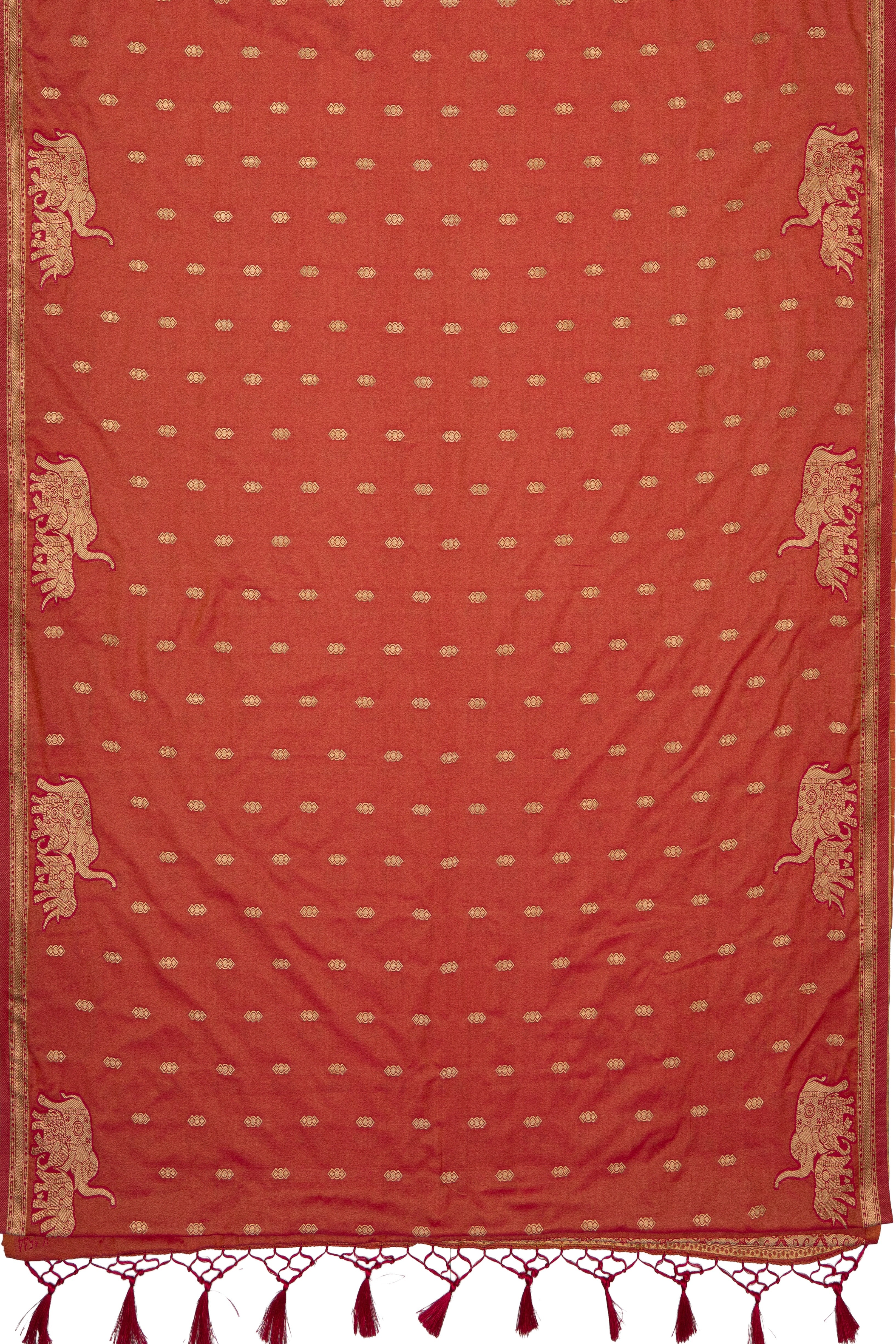Peach Katan Silk Banarasi Saree