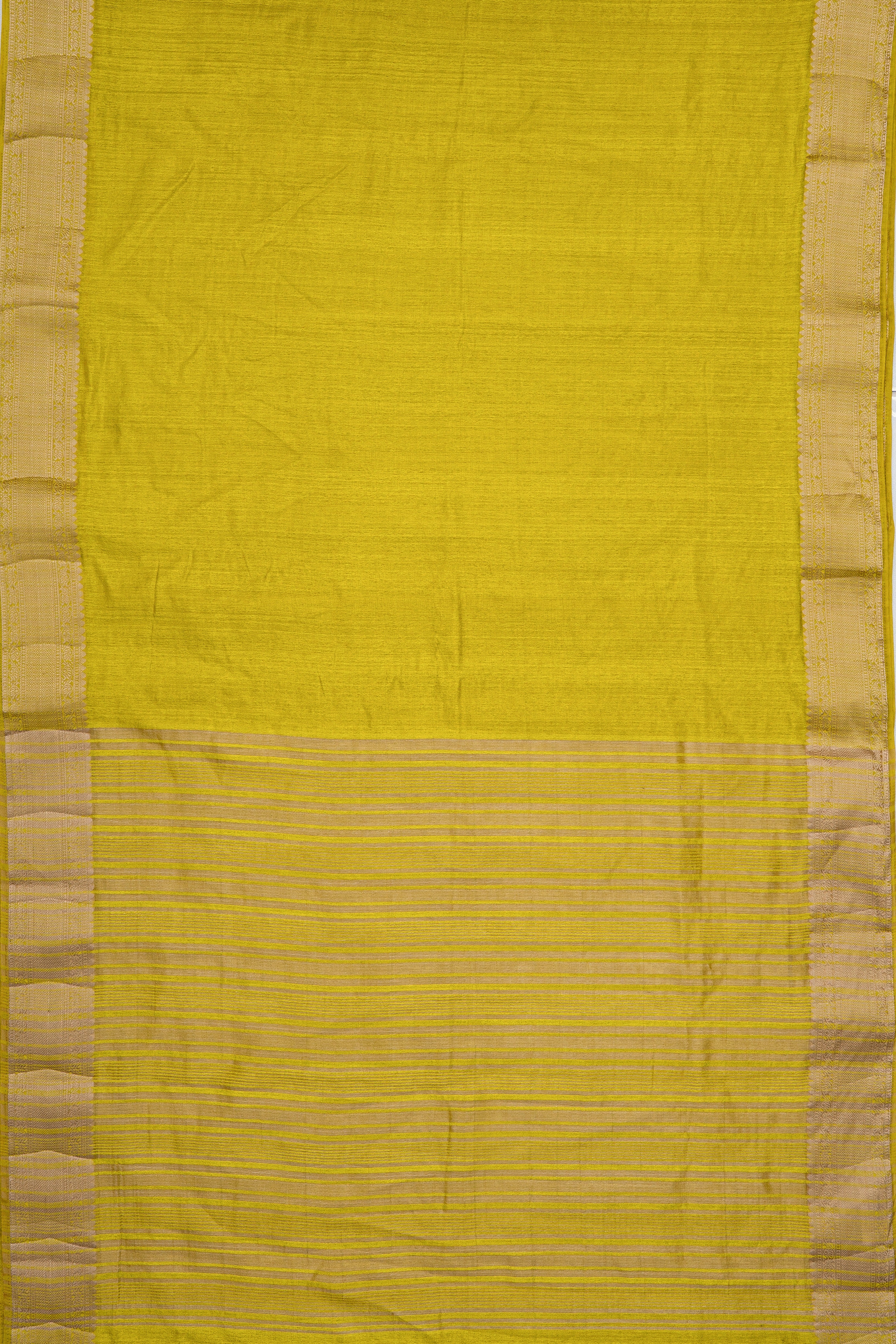 Lime Green Dola Silk Saree