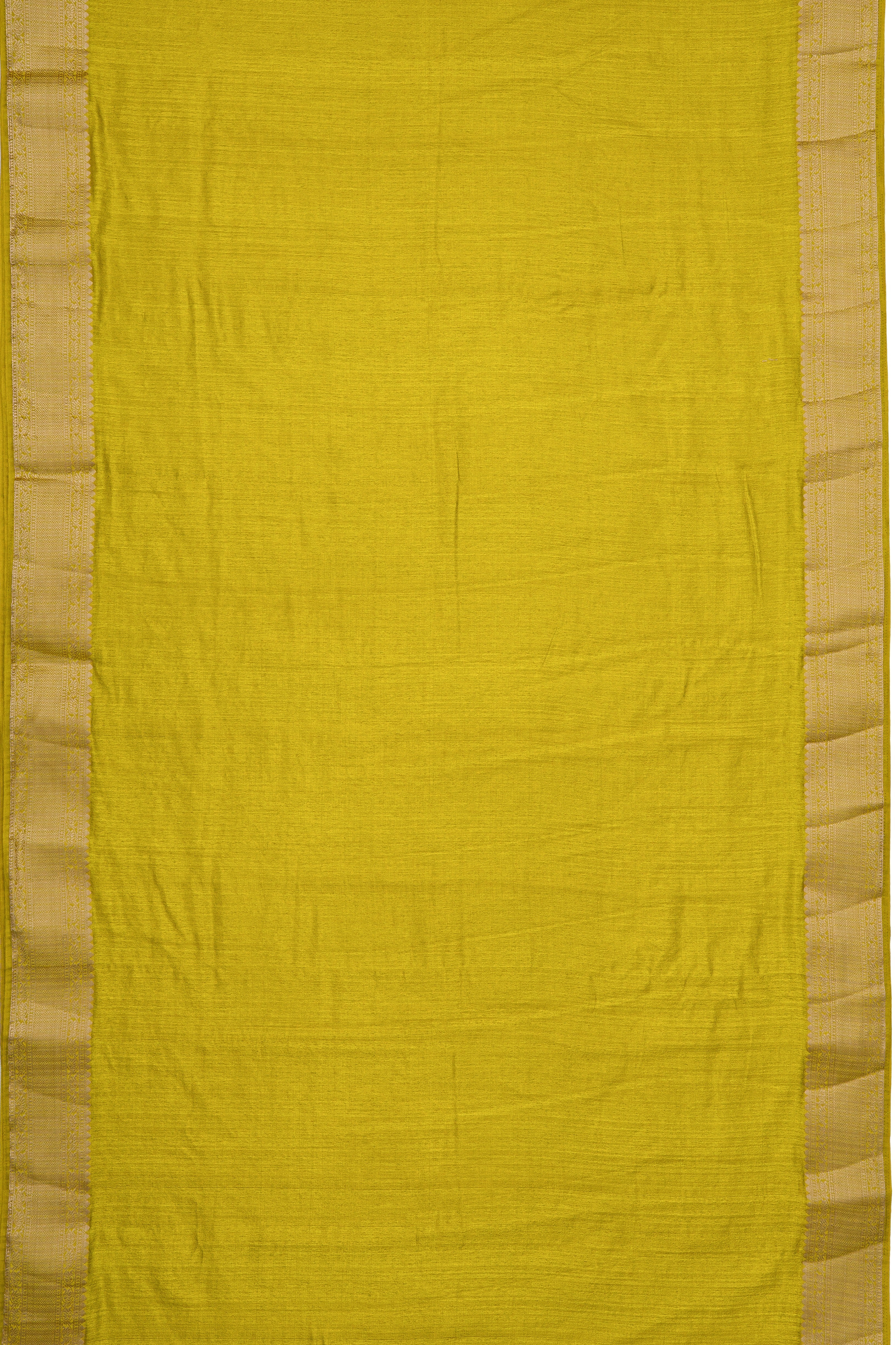 Lime Green Dola Silk Saree