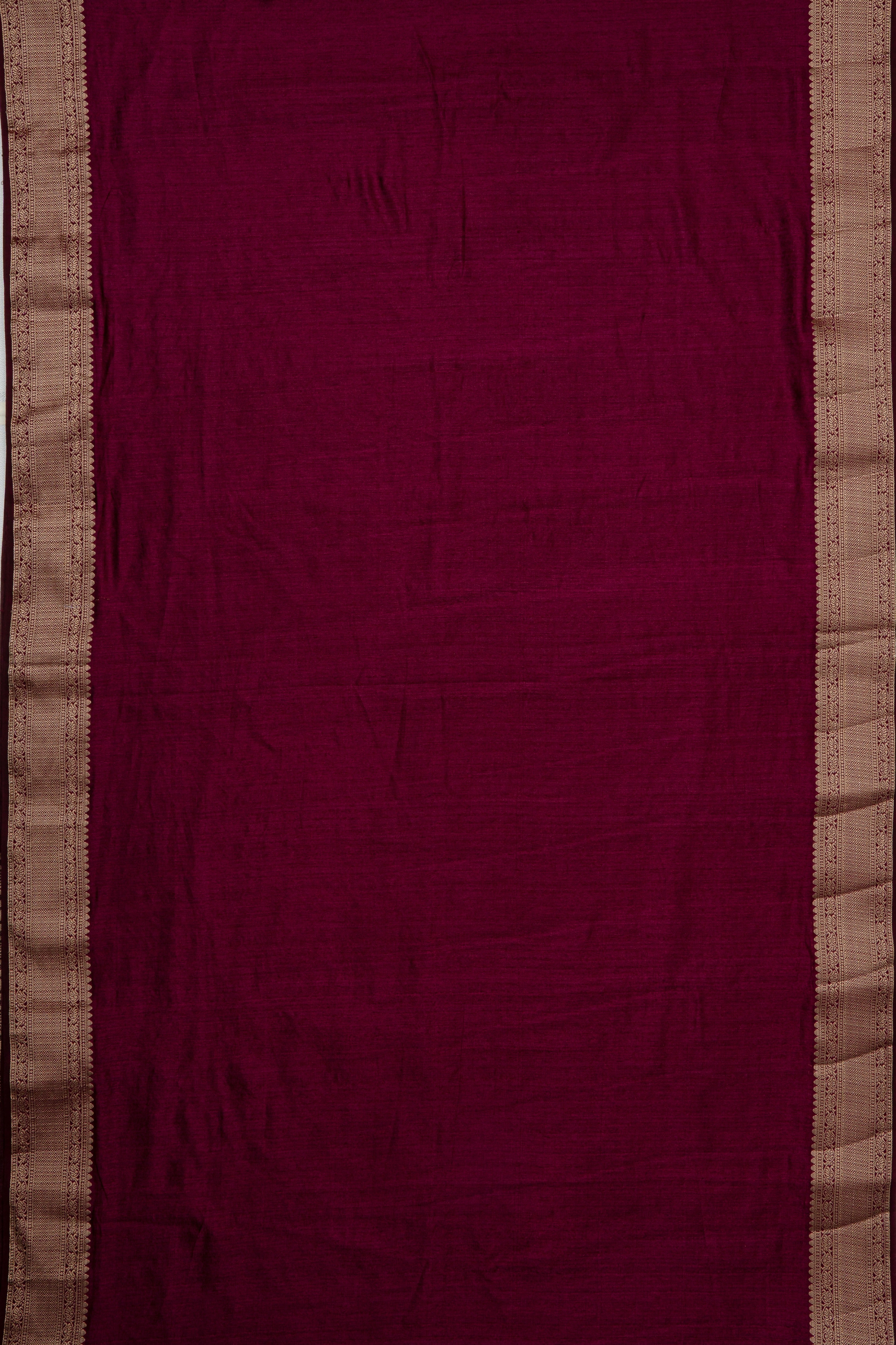 Wine Jute Silk Saree