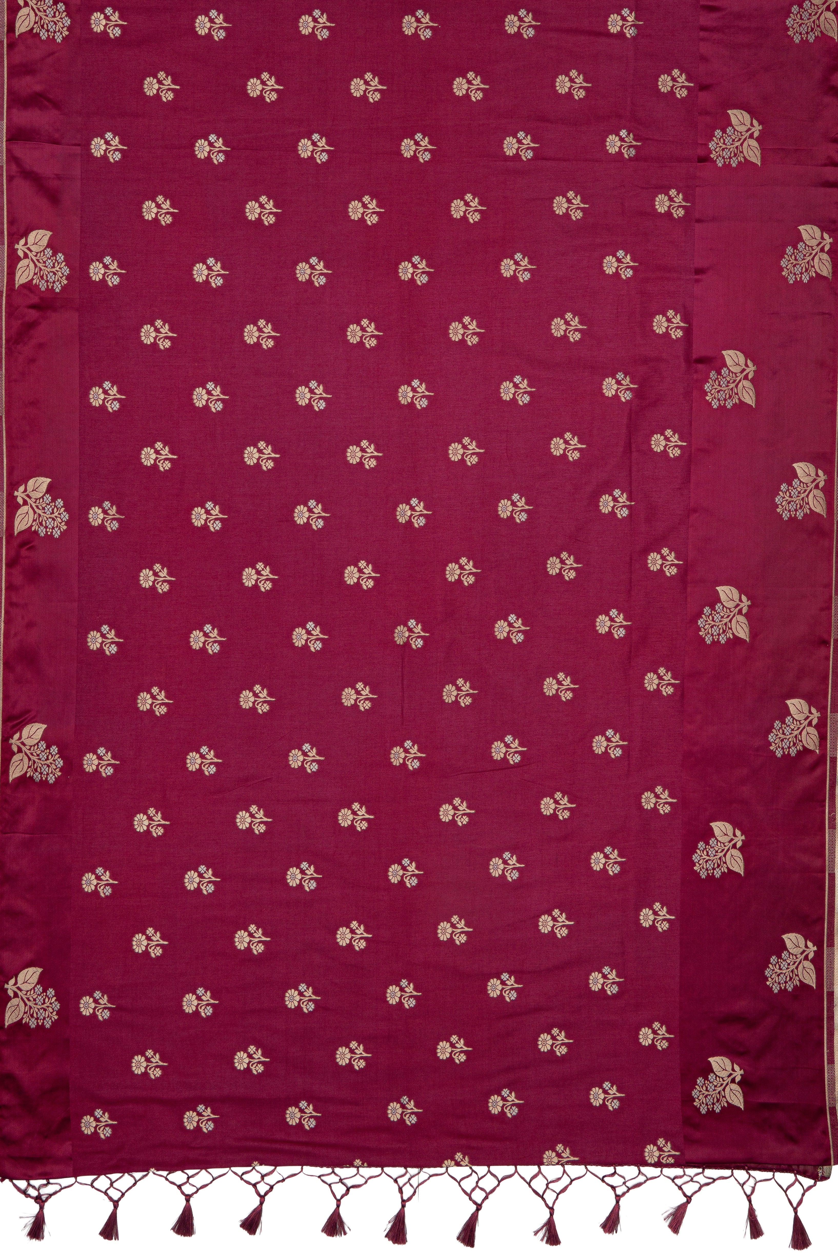 Wine Dola Silk Saree with a Soft Silk border