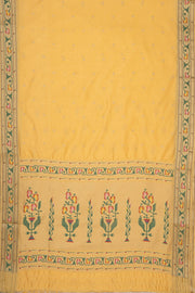 Yellow Tussar Silk Paithani Saree with Asawali Border