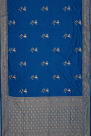 Blue Dola Silk Banarasi Saree