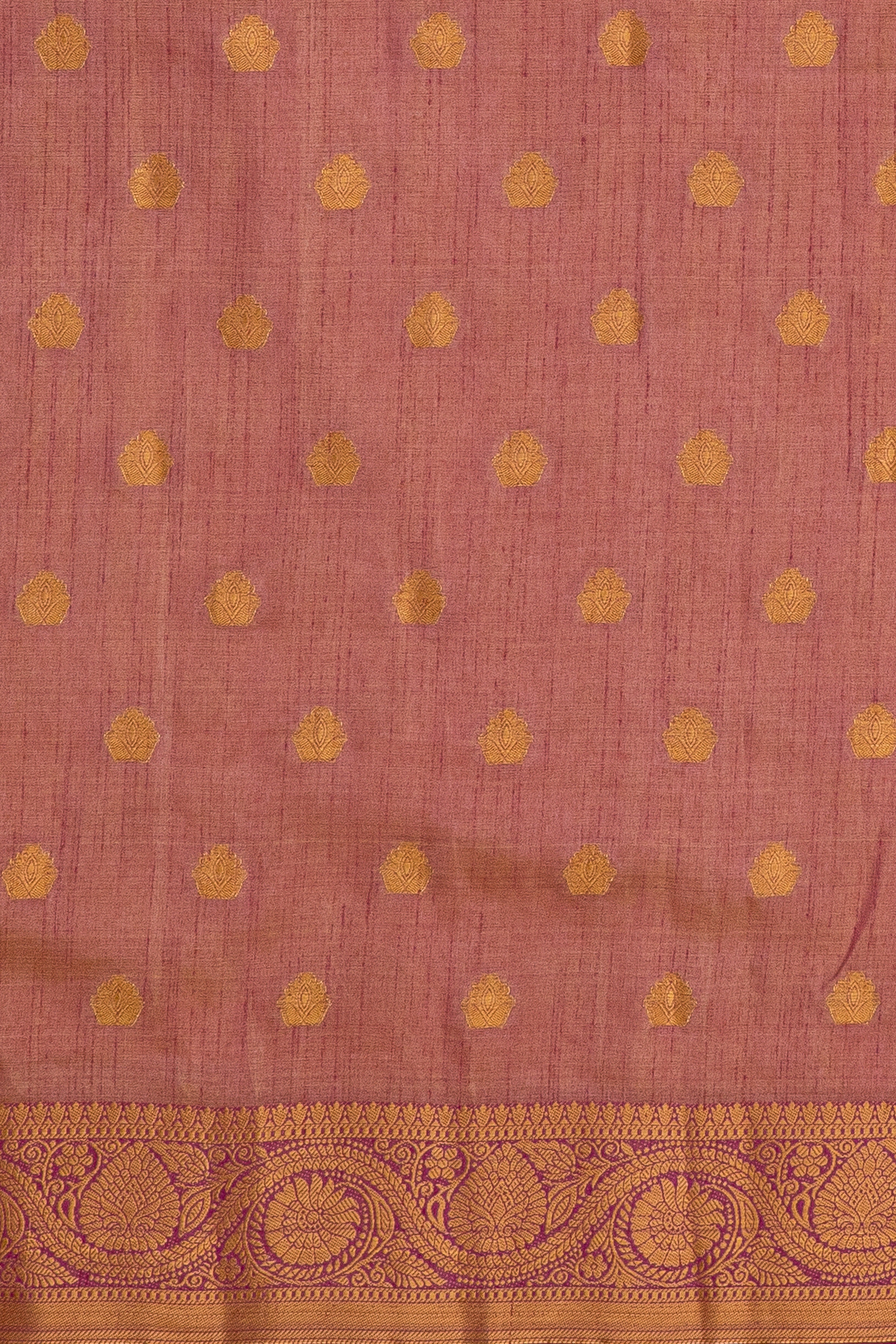 Pastel Purple Raw Silk Saree
