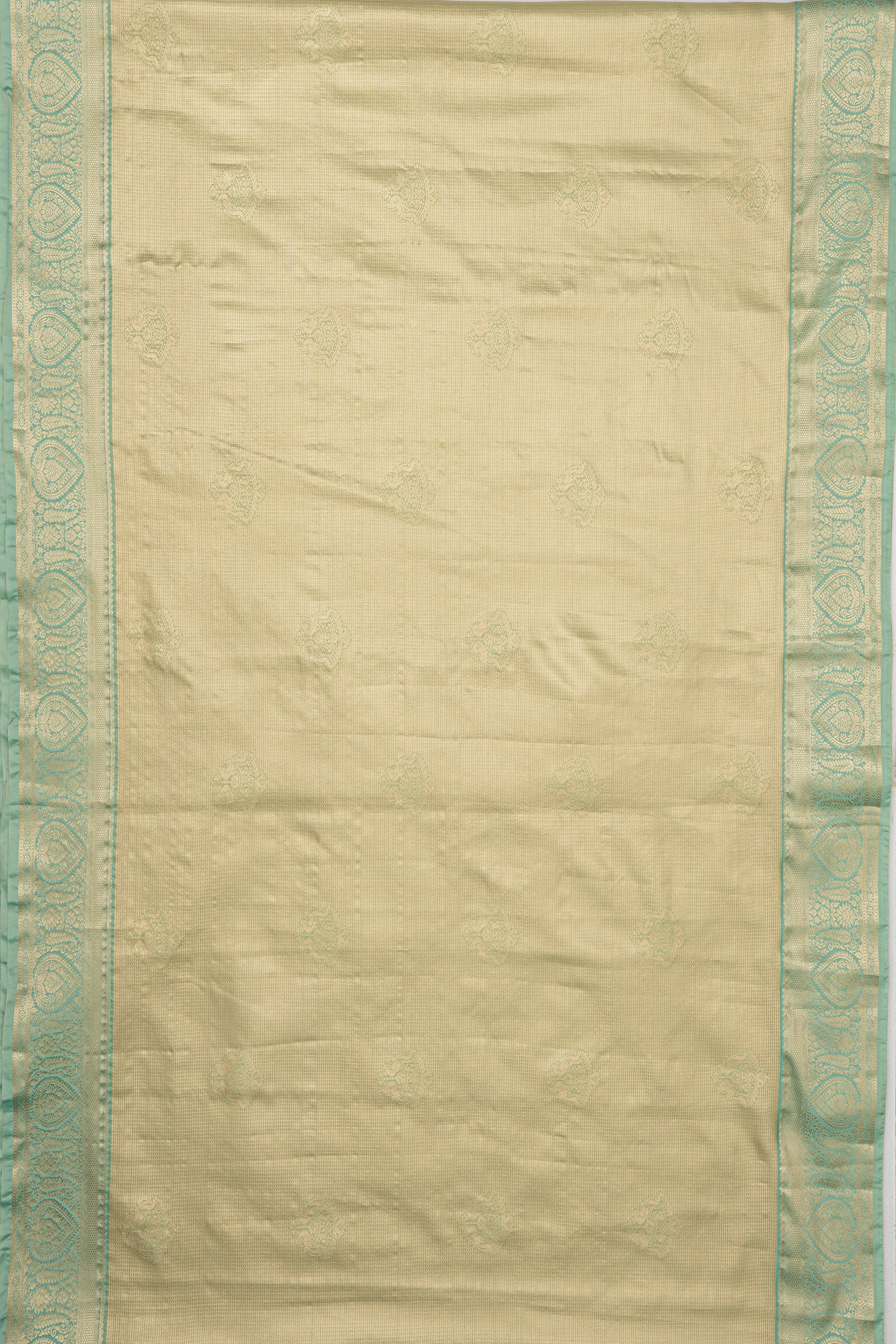 Pastel Green Tissue Silk Saree