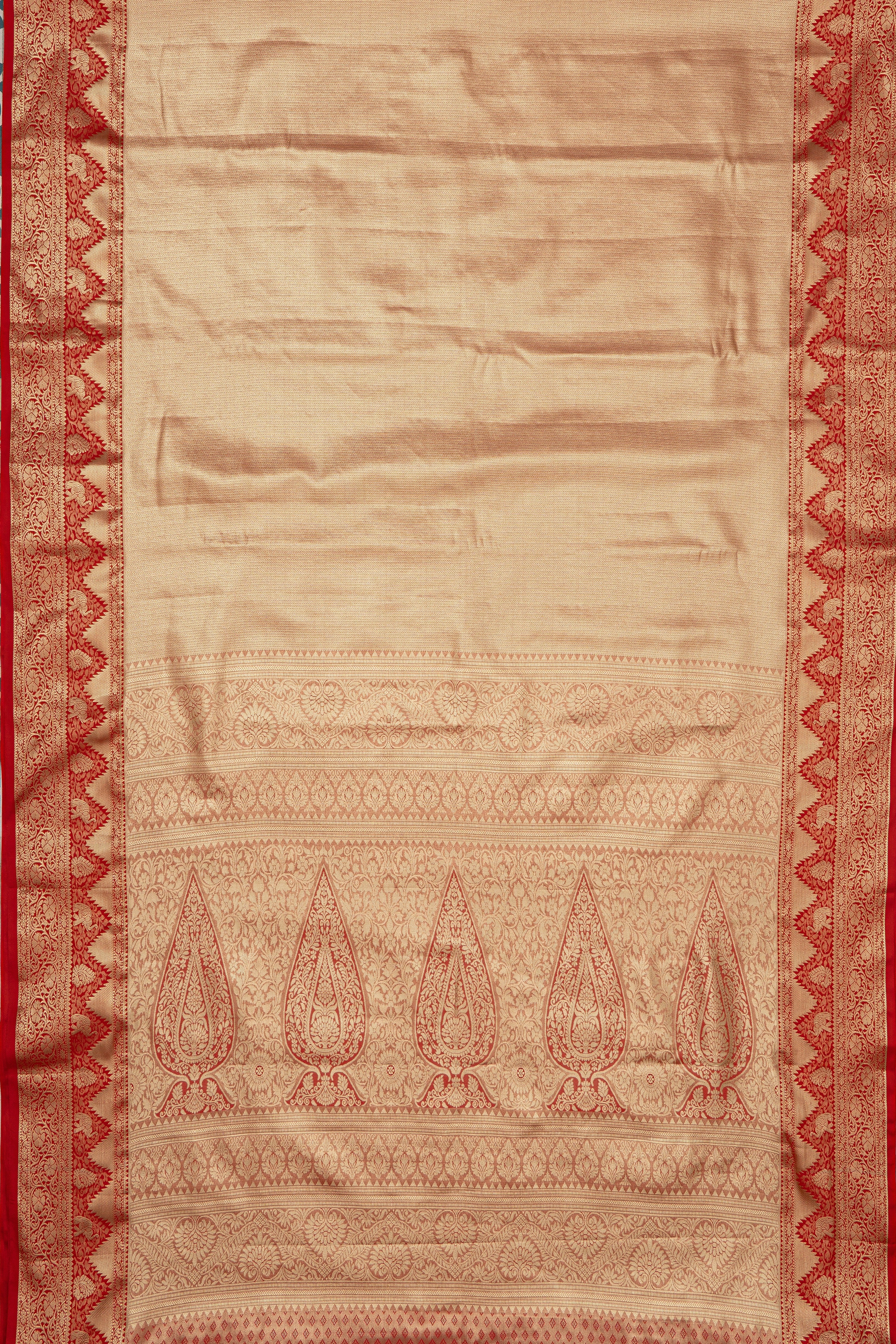 Orange Tissue Silk Saree