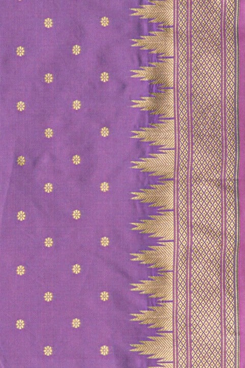 Purple Katan Silk Paithani Saree with Irkal border