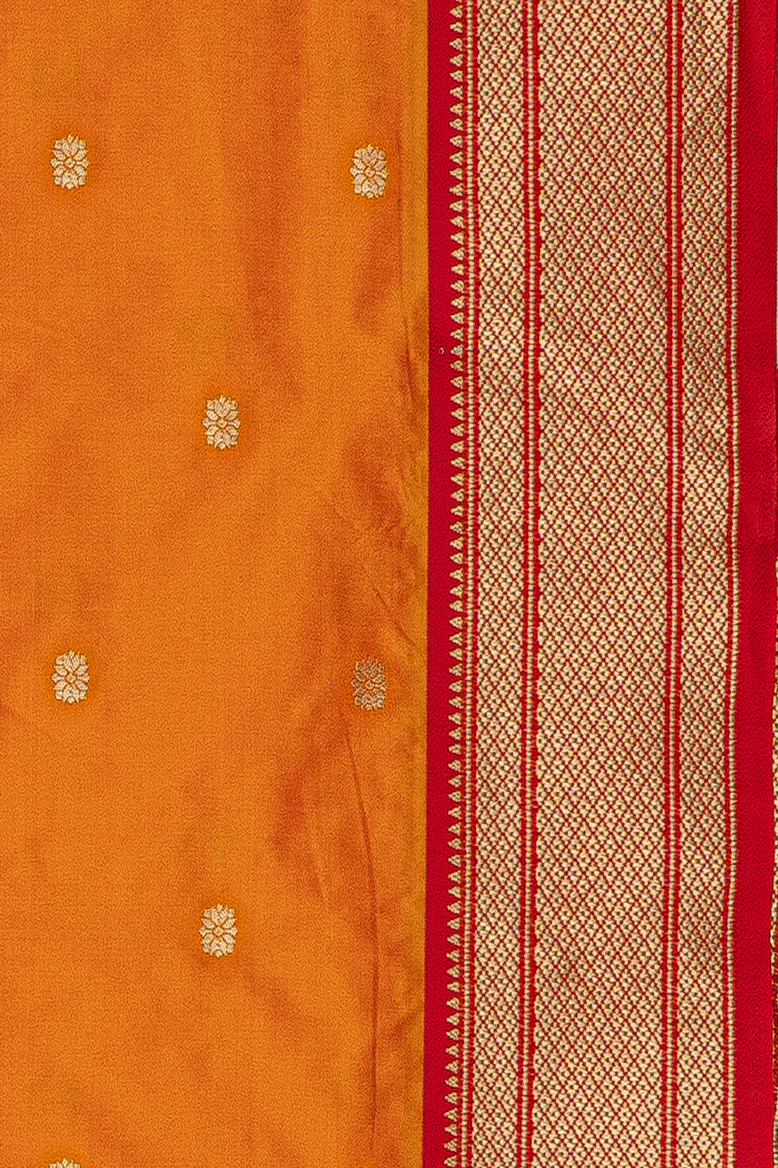 Orange Apurva Silk Paithani Saree