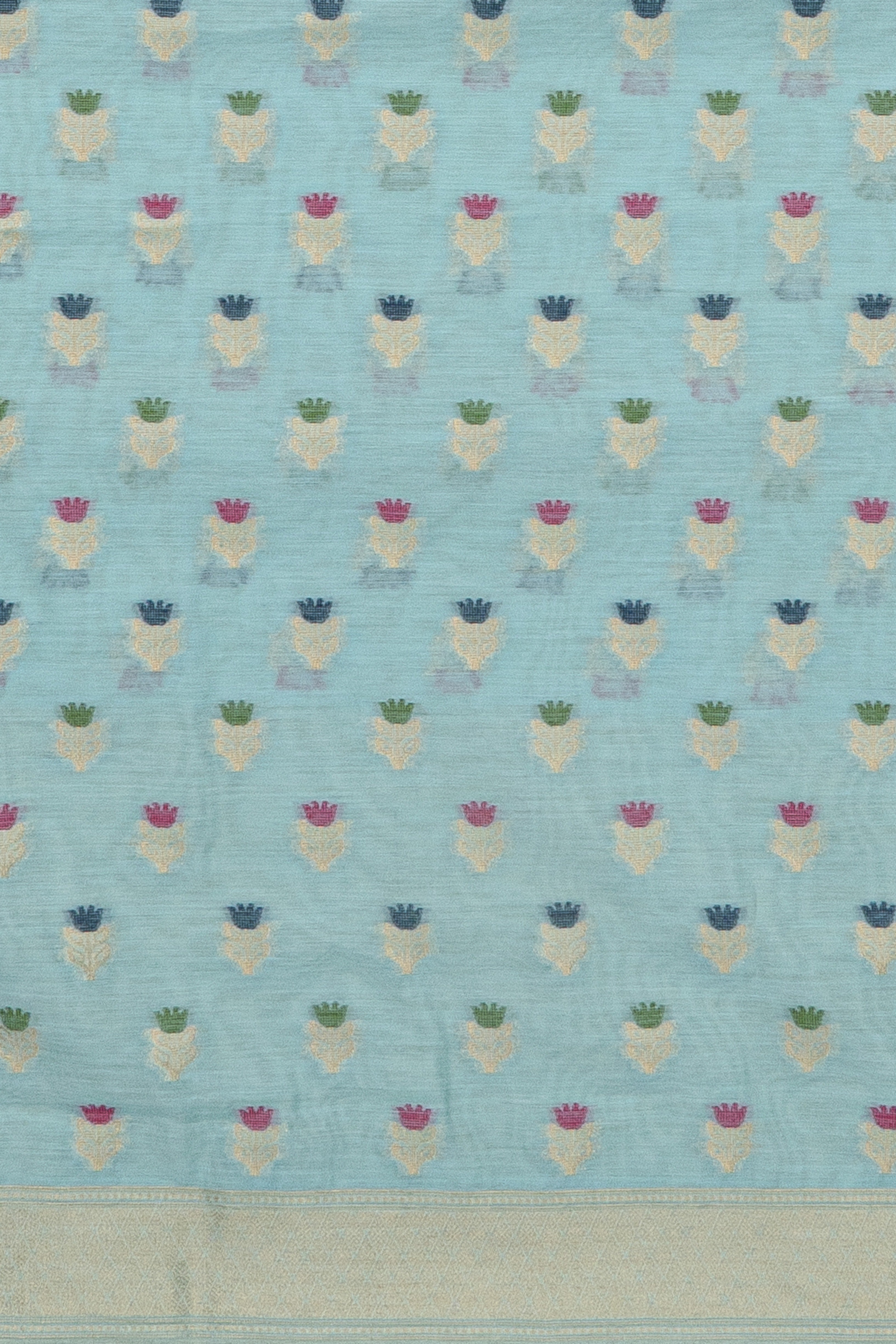 Baby Blue Tissue Silk Saree