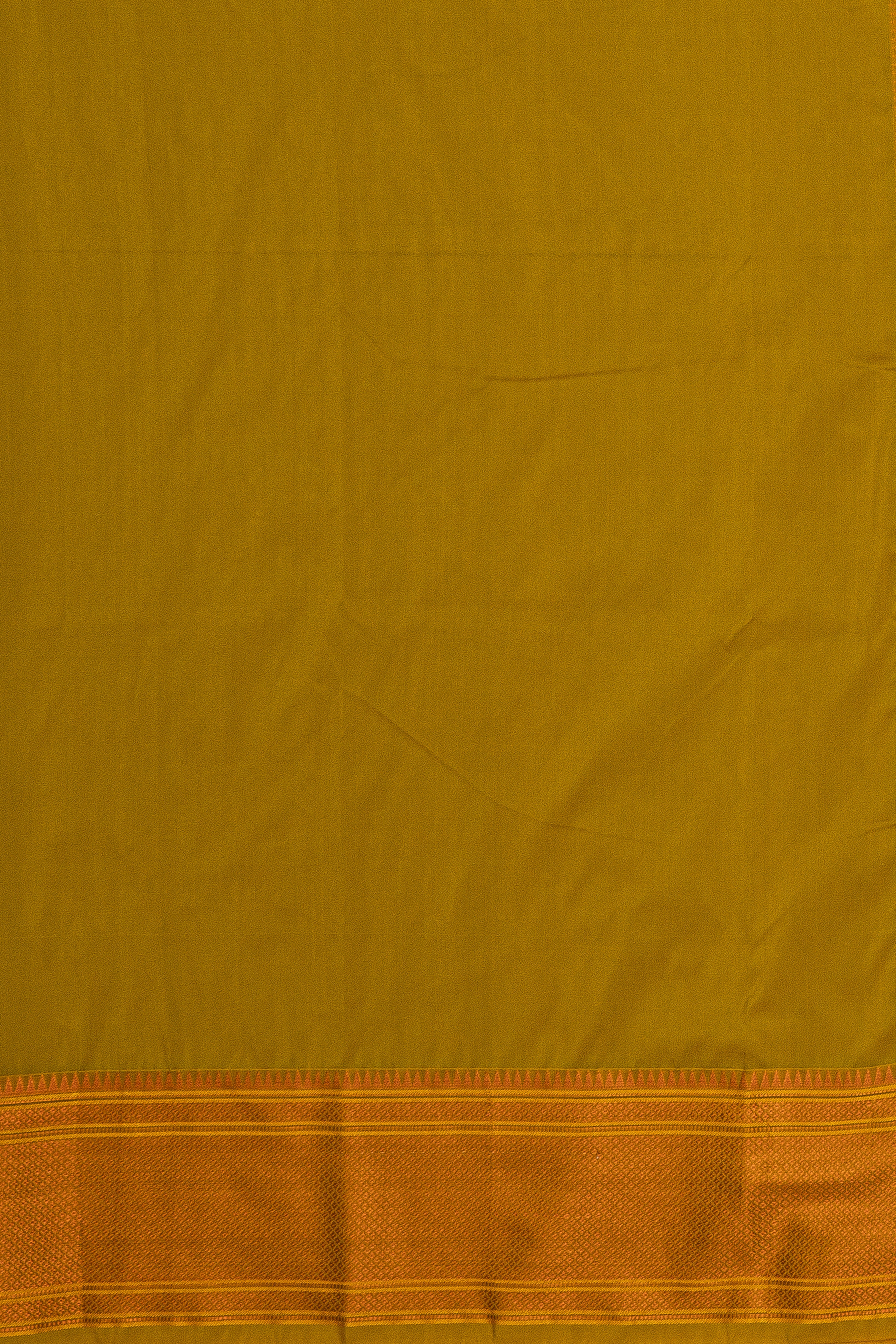Lime Green Apurva Silk Paithani Saree with Self border