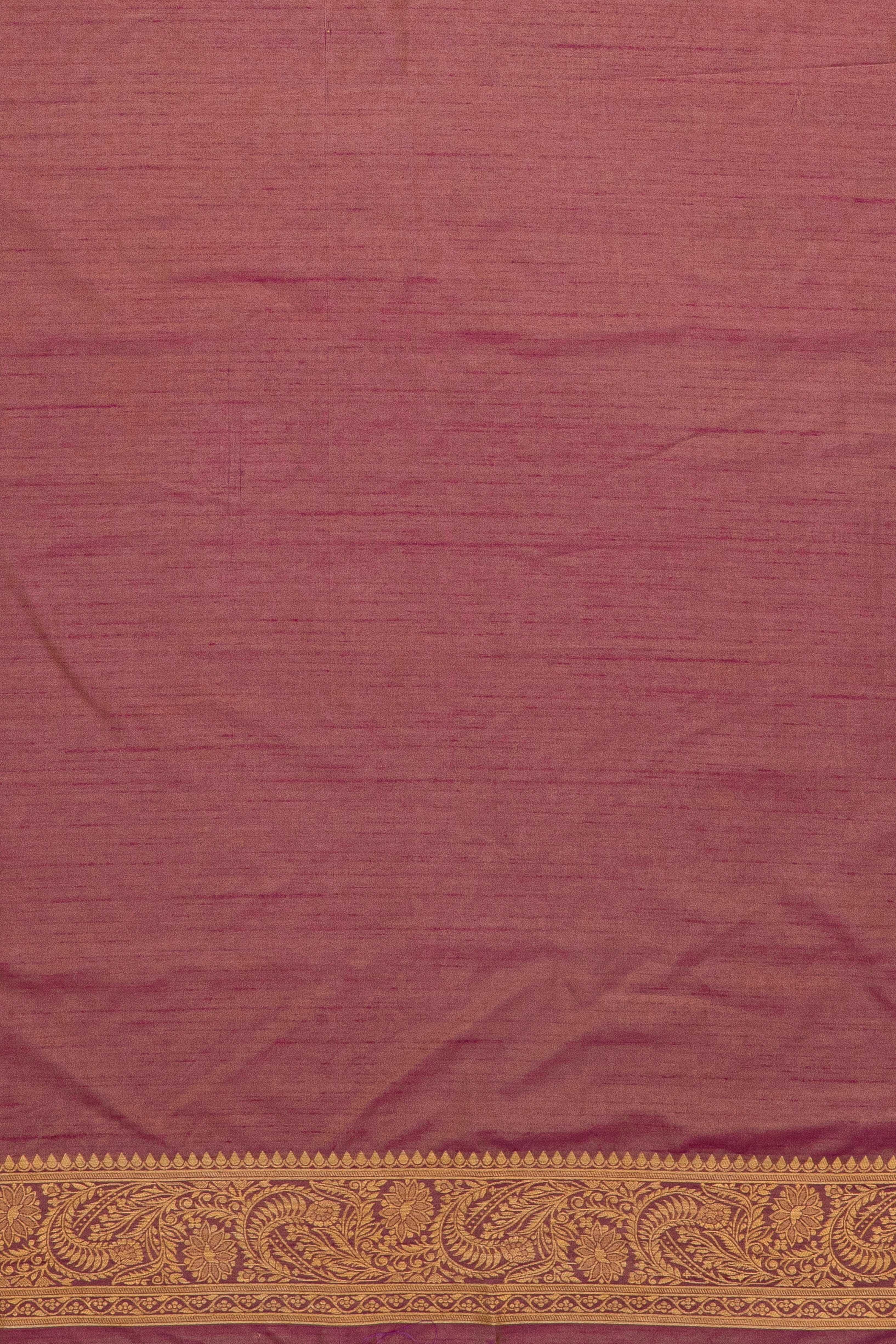 Purple Tussar Silk Banarasi Saree with Gold Zariwork