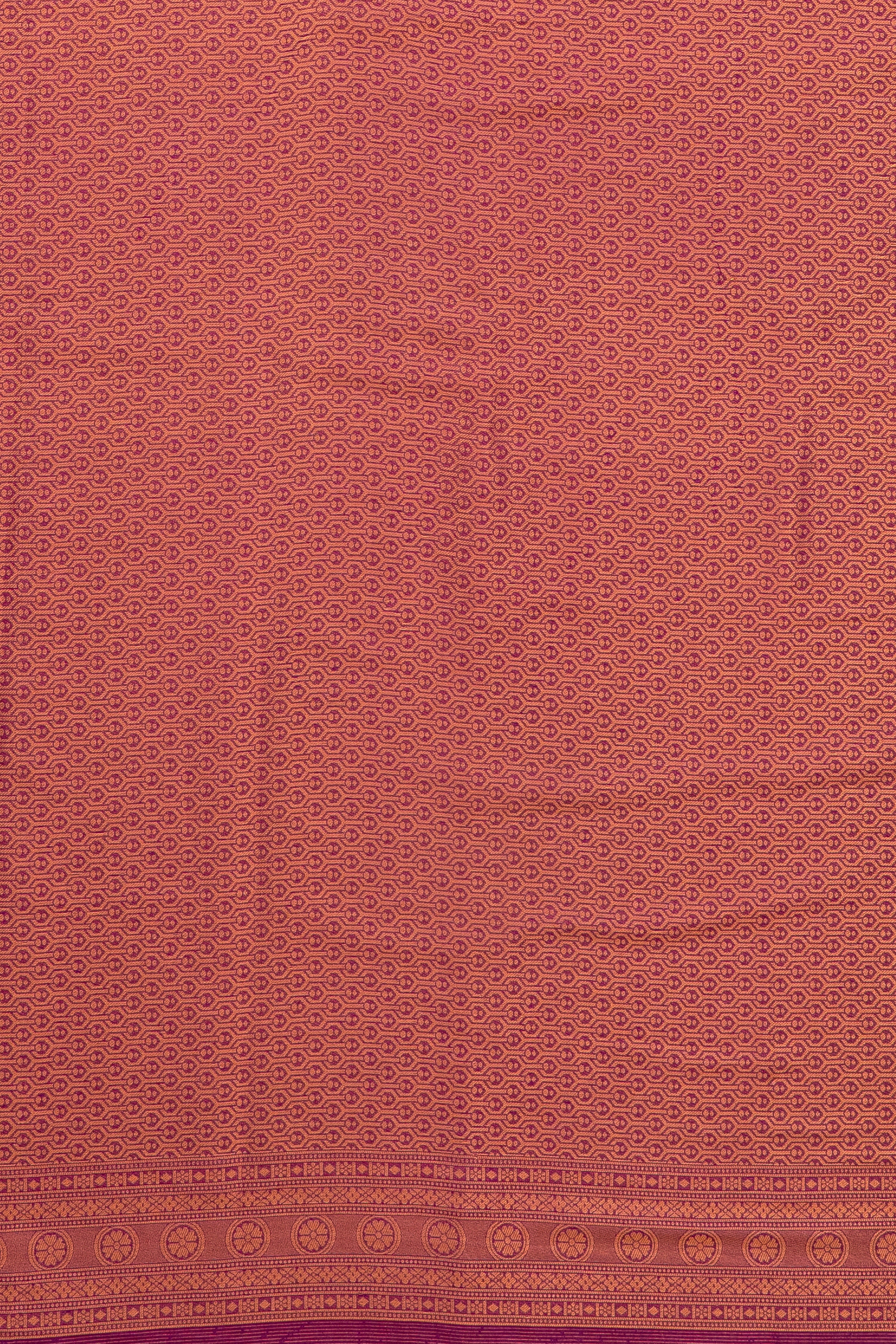 Plum Purple Soft Silk Saree with Floral motifs