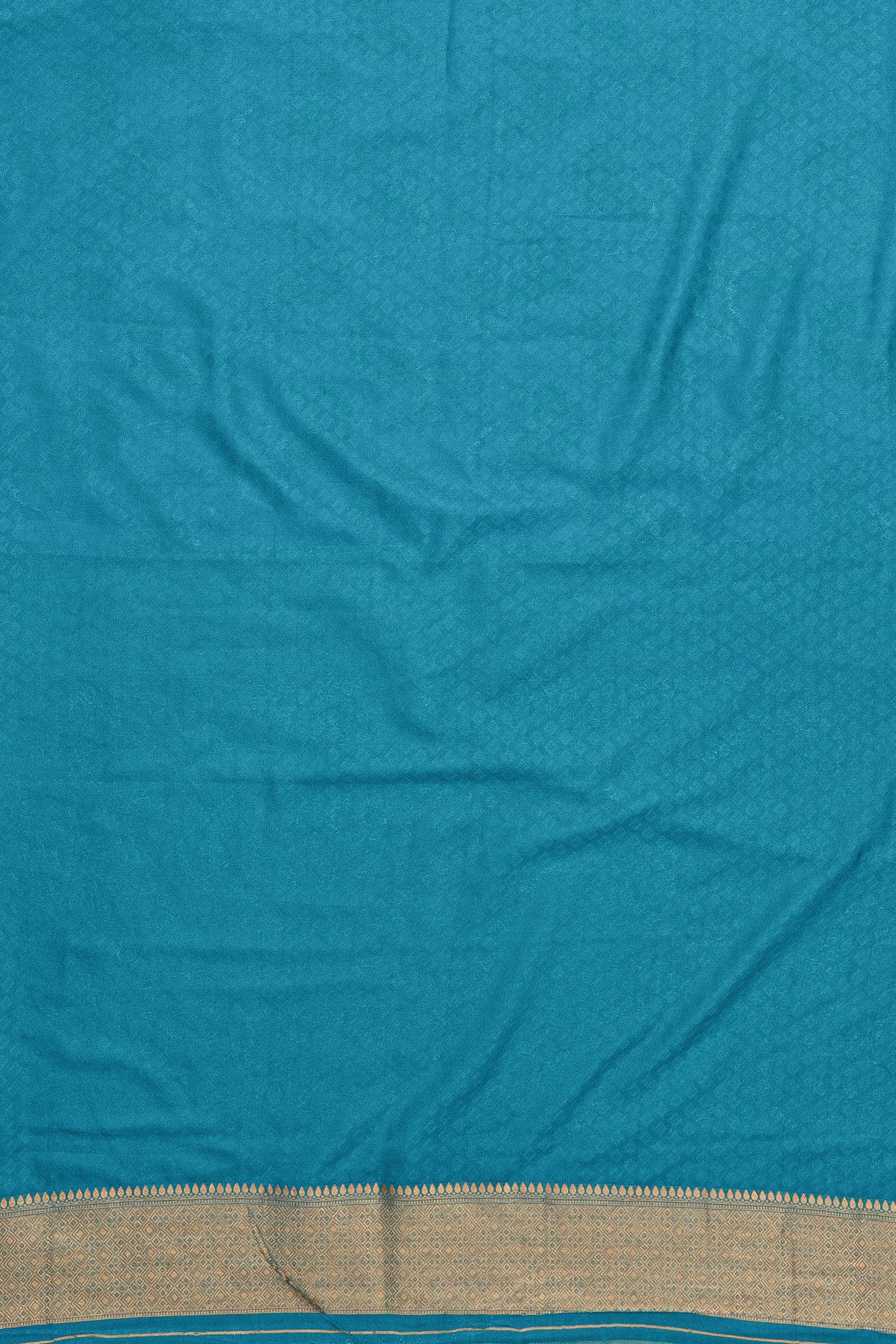Aqua Blue Soft Silk Saree