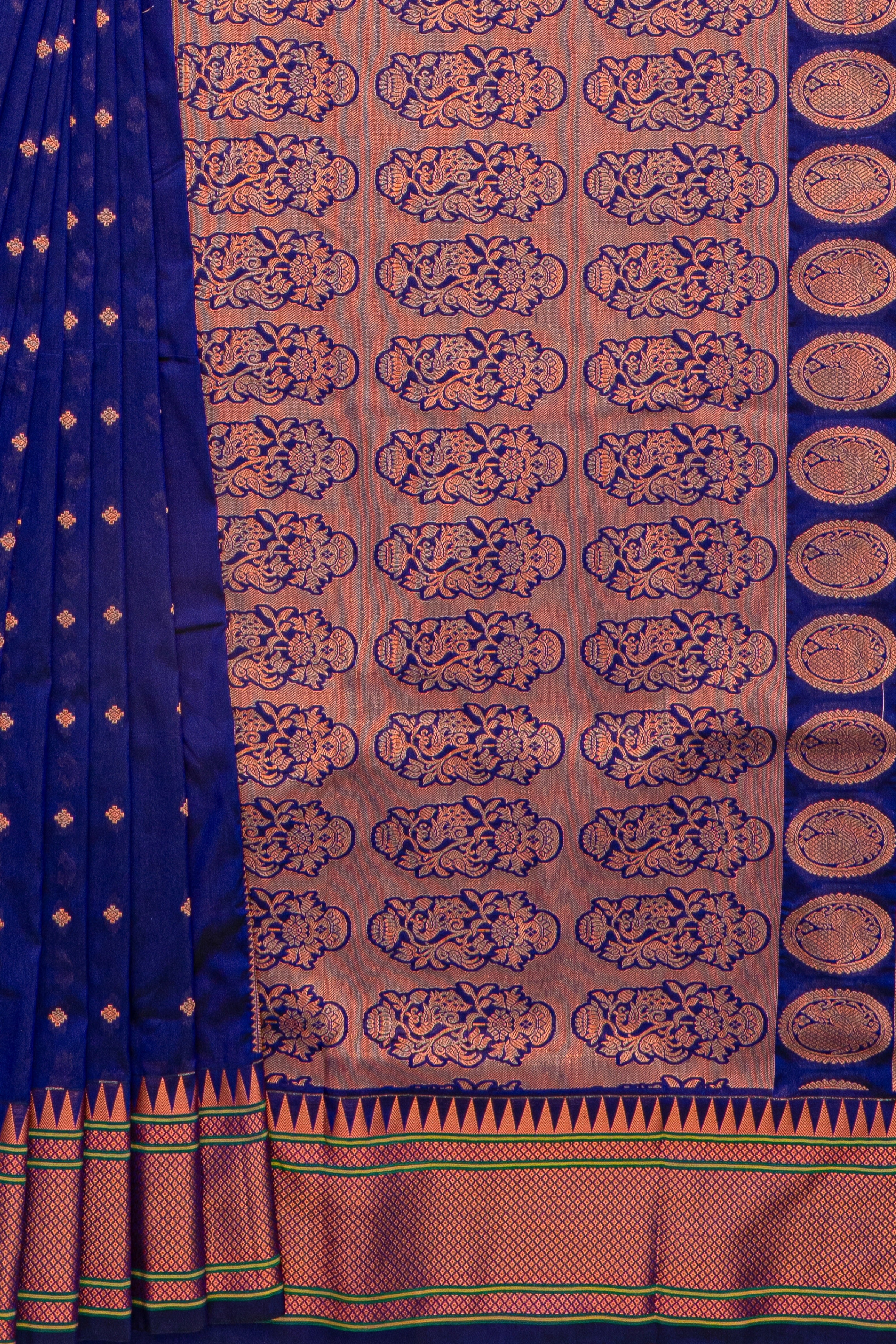 Deep Purple Apurva Silk Paithani Saree with Chattai border