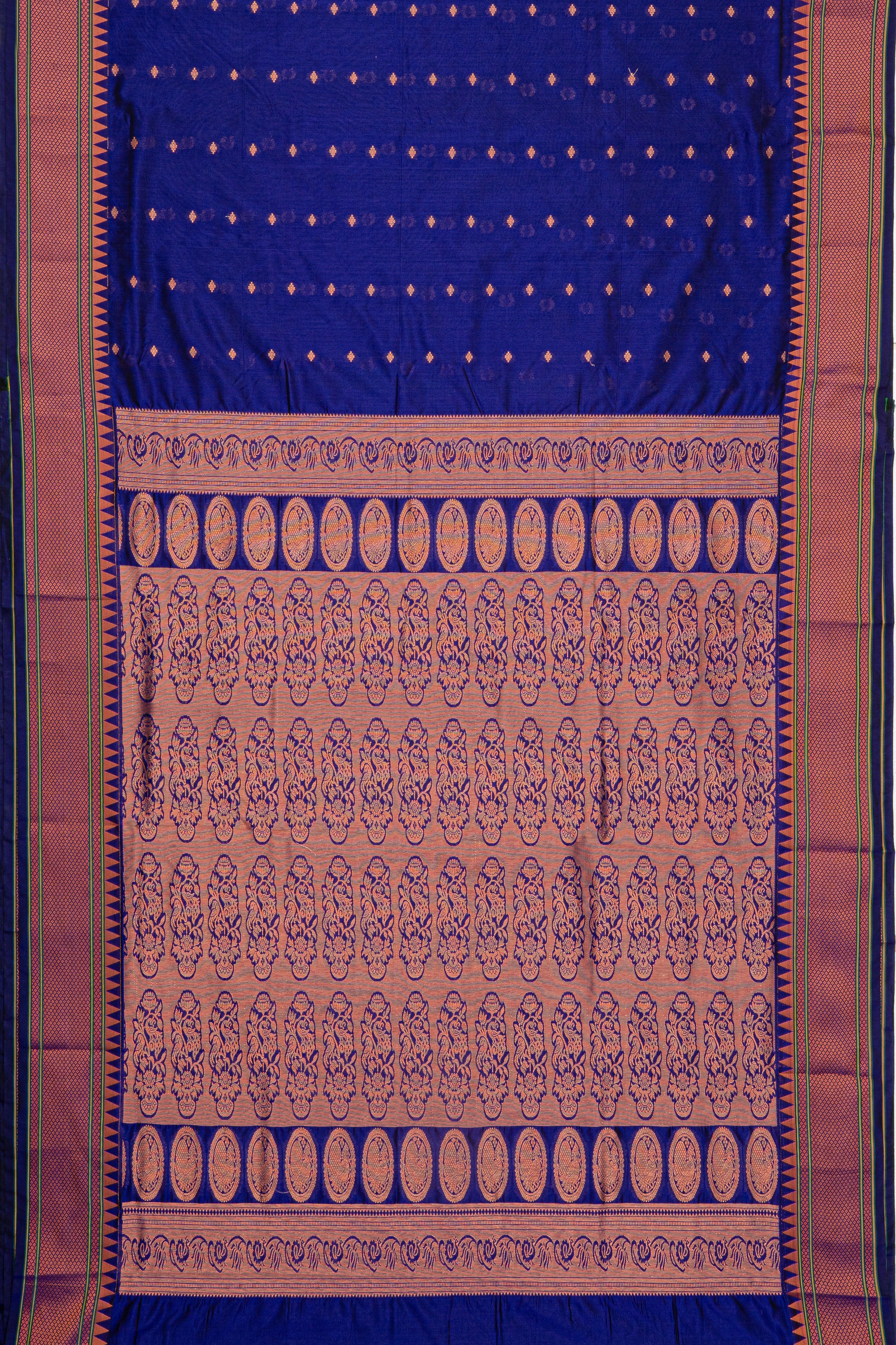Deep Purple Apurva Silk Paithani Saree with Chattai border