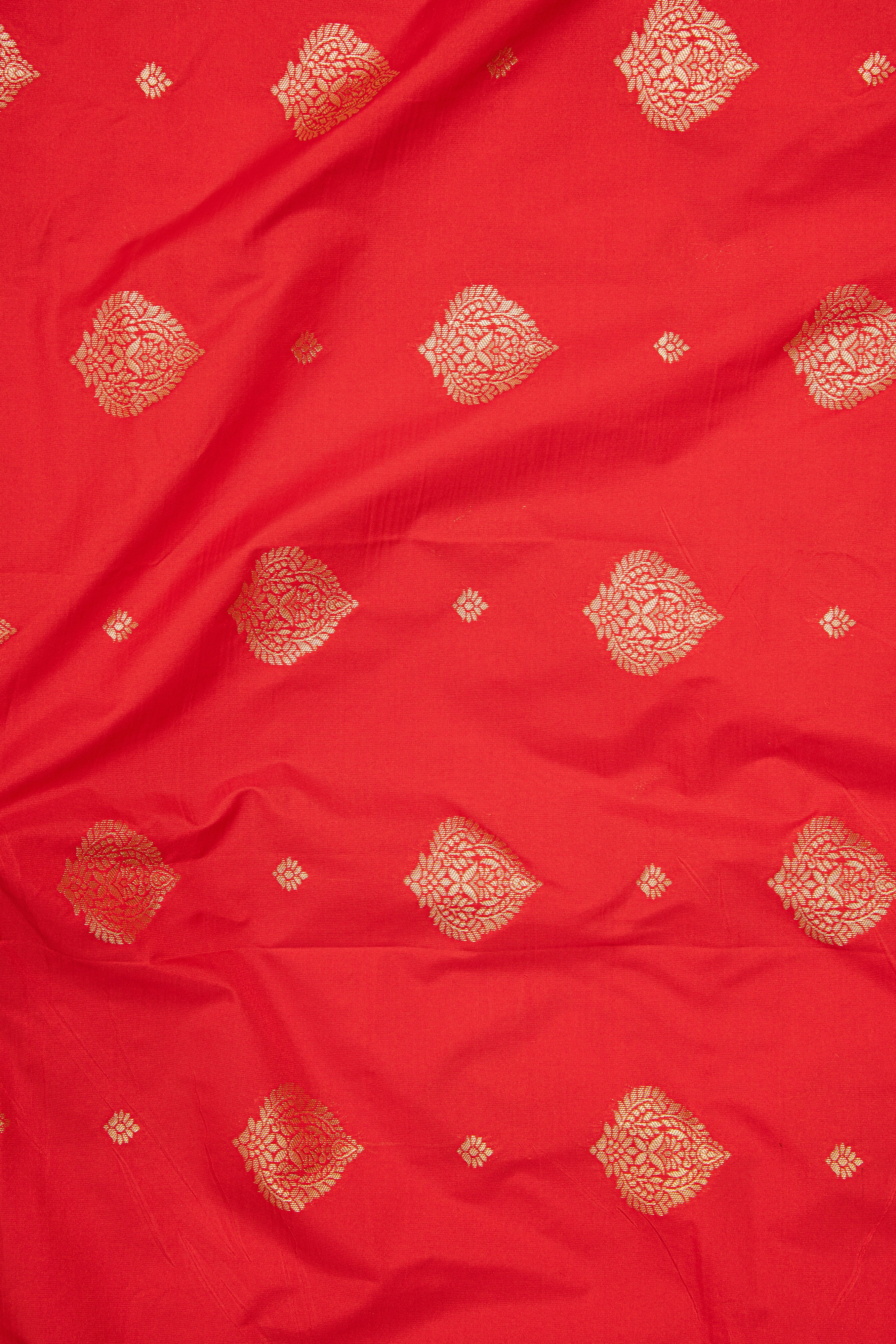 Red Apurva Silk Kanjivaram Saree