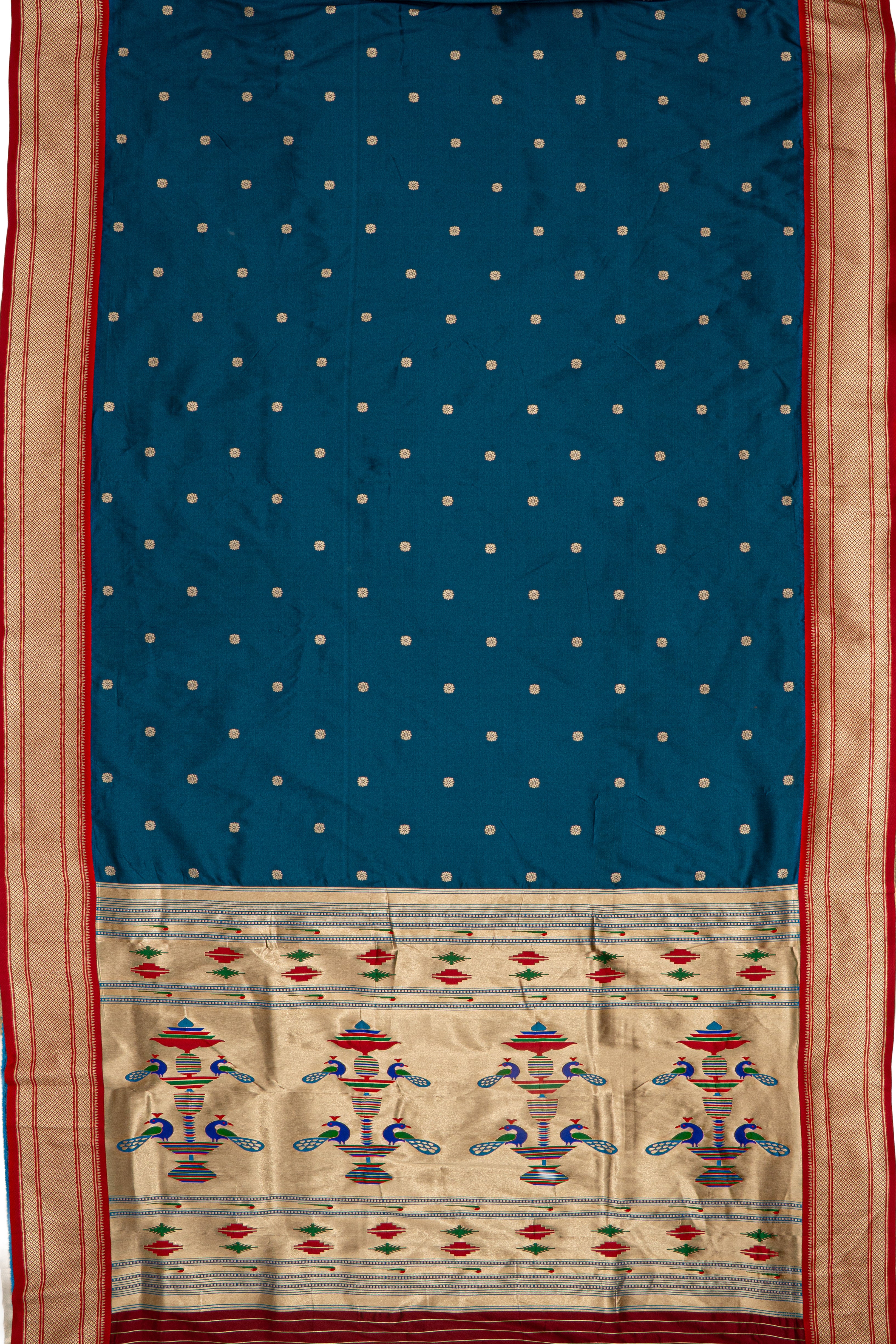 Blue Apurva Silk Paithani Saree