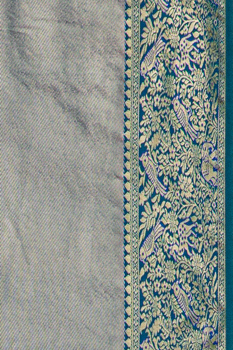 Blue Tissue Silk Saree