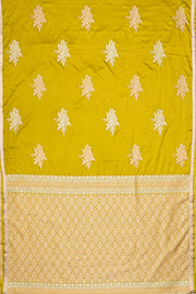 Lime Green Soft Silk Saree