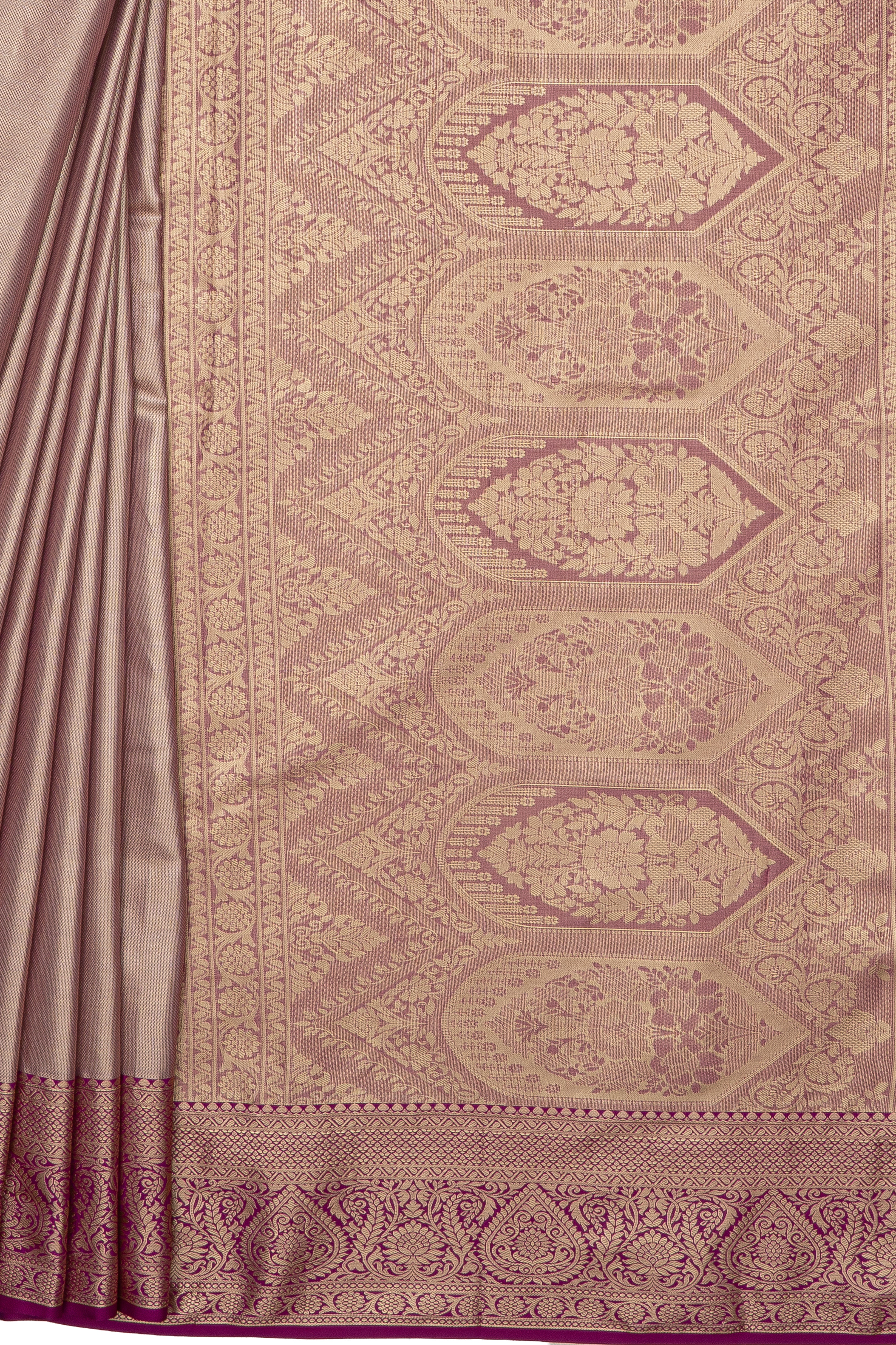 Lavender Tissue Silk Saree