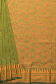 Henna Green Apurva Silk Paithani Saree with Chattai border