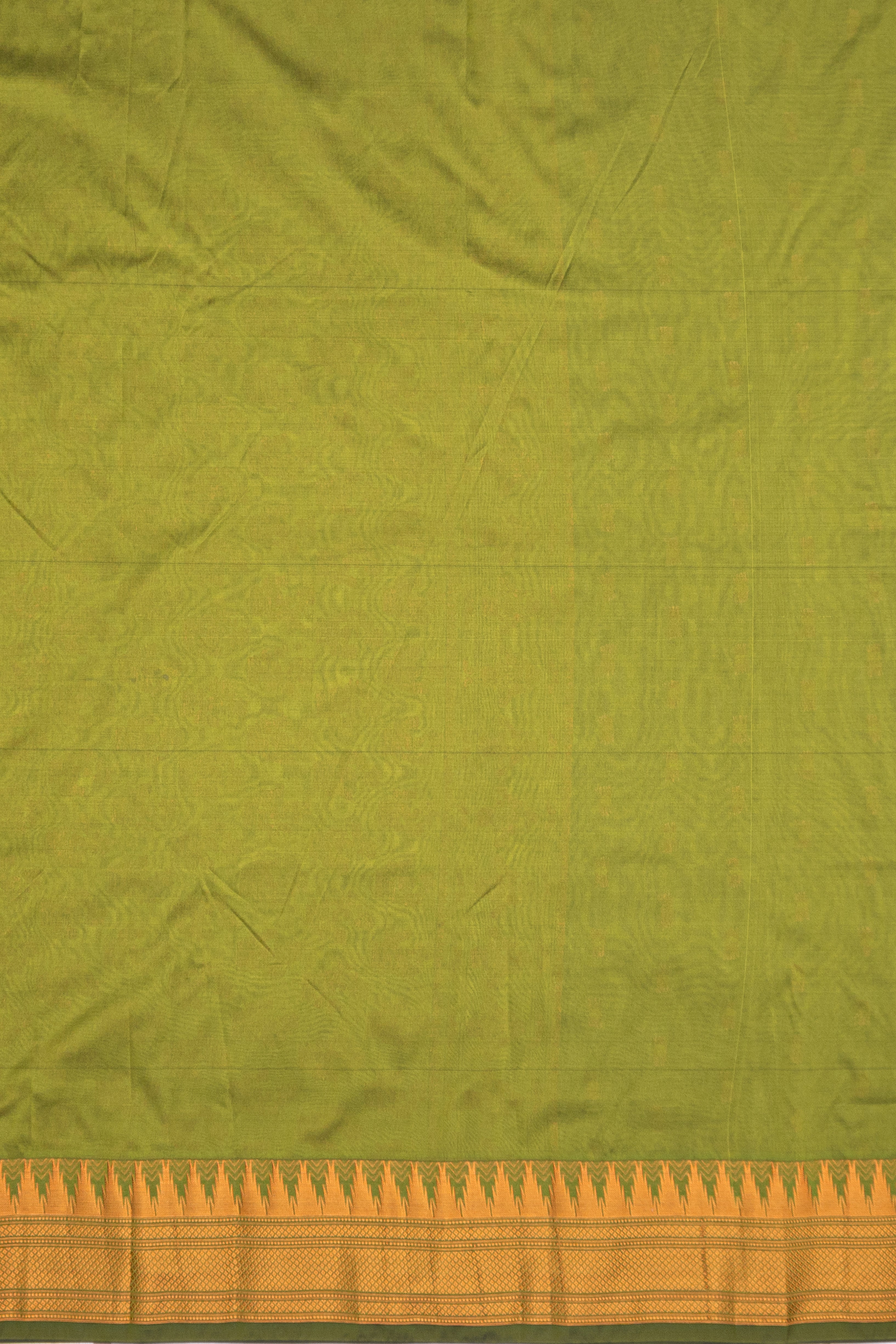 Henna Green Apurva Silk Paithani Saree with Chattai border
