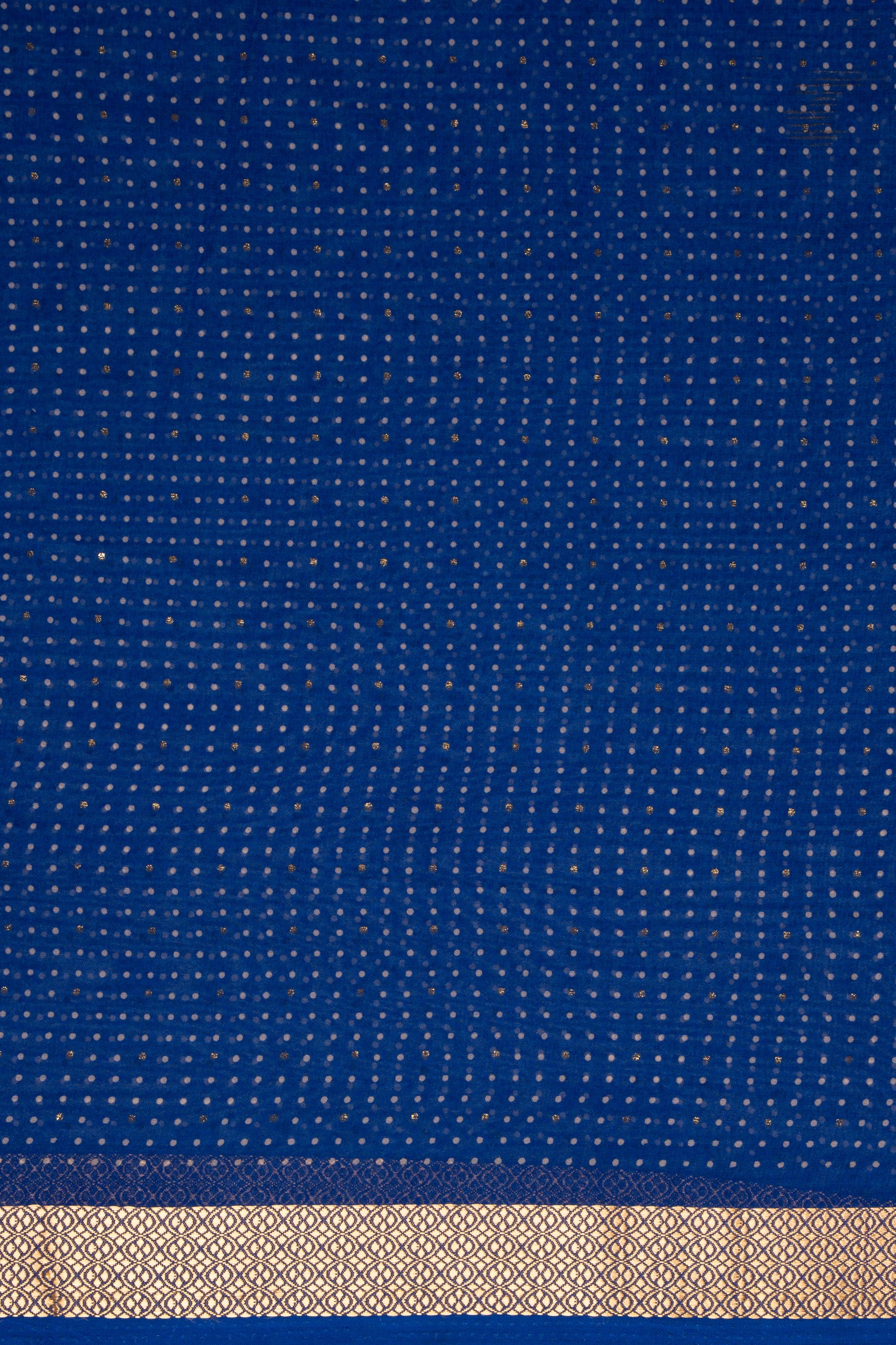 Royal Blue Chiffon Saree