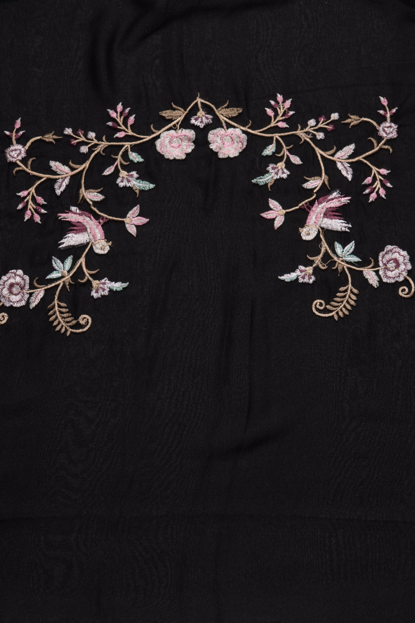 Black Georgette Pashmina Saree